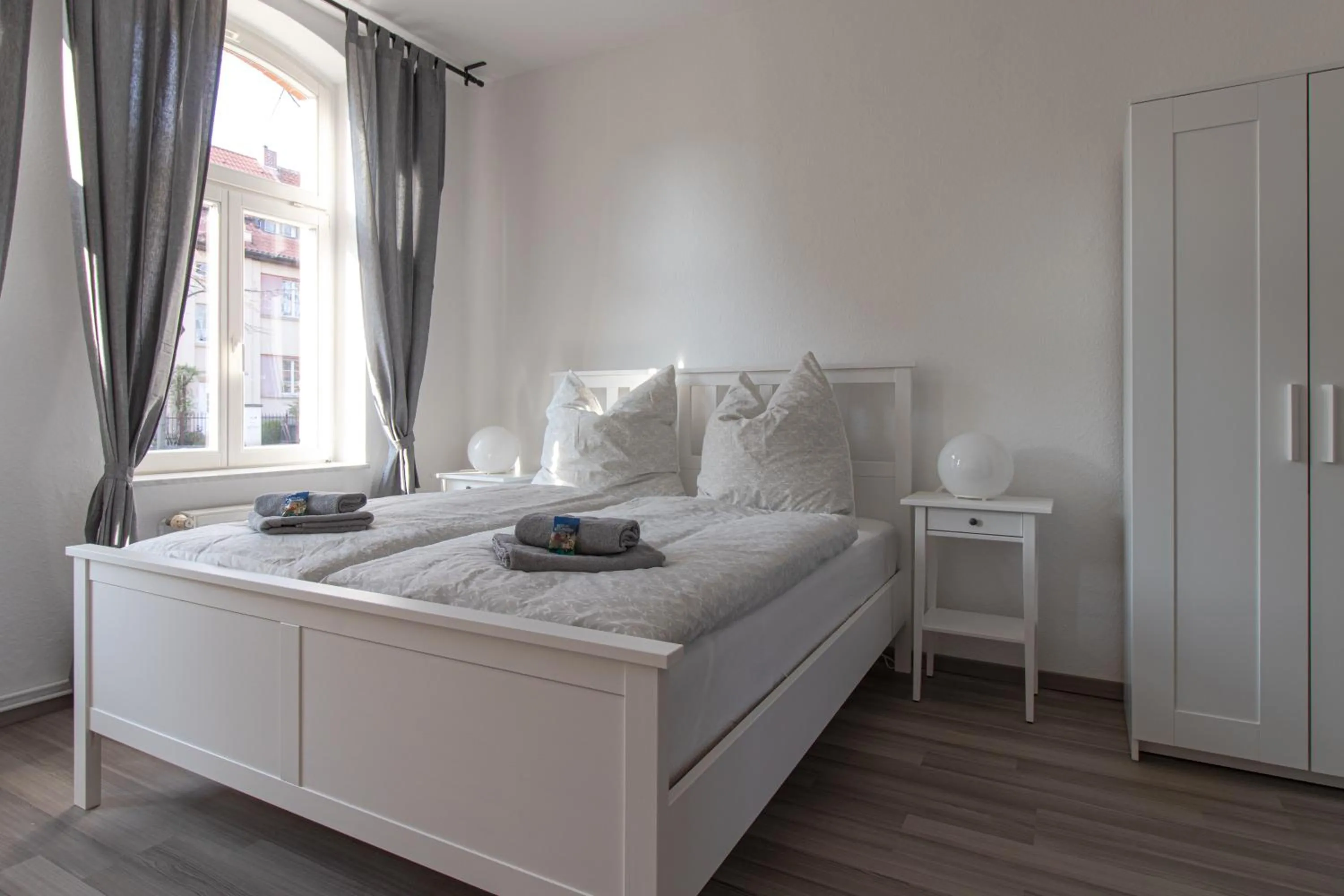 Bed in Ferienwohnungen Quedlinburg im Harz