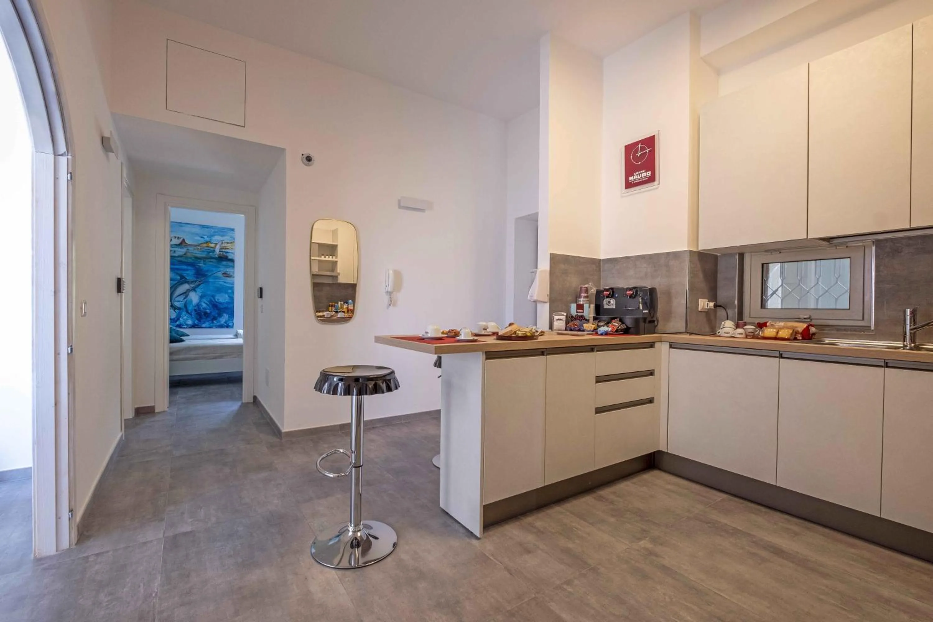 Kitchen or kitchenette in Miti Dello Stretto B&B