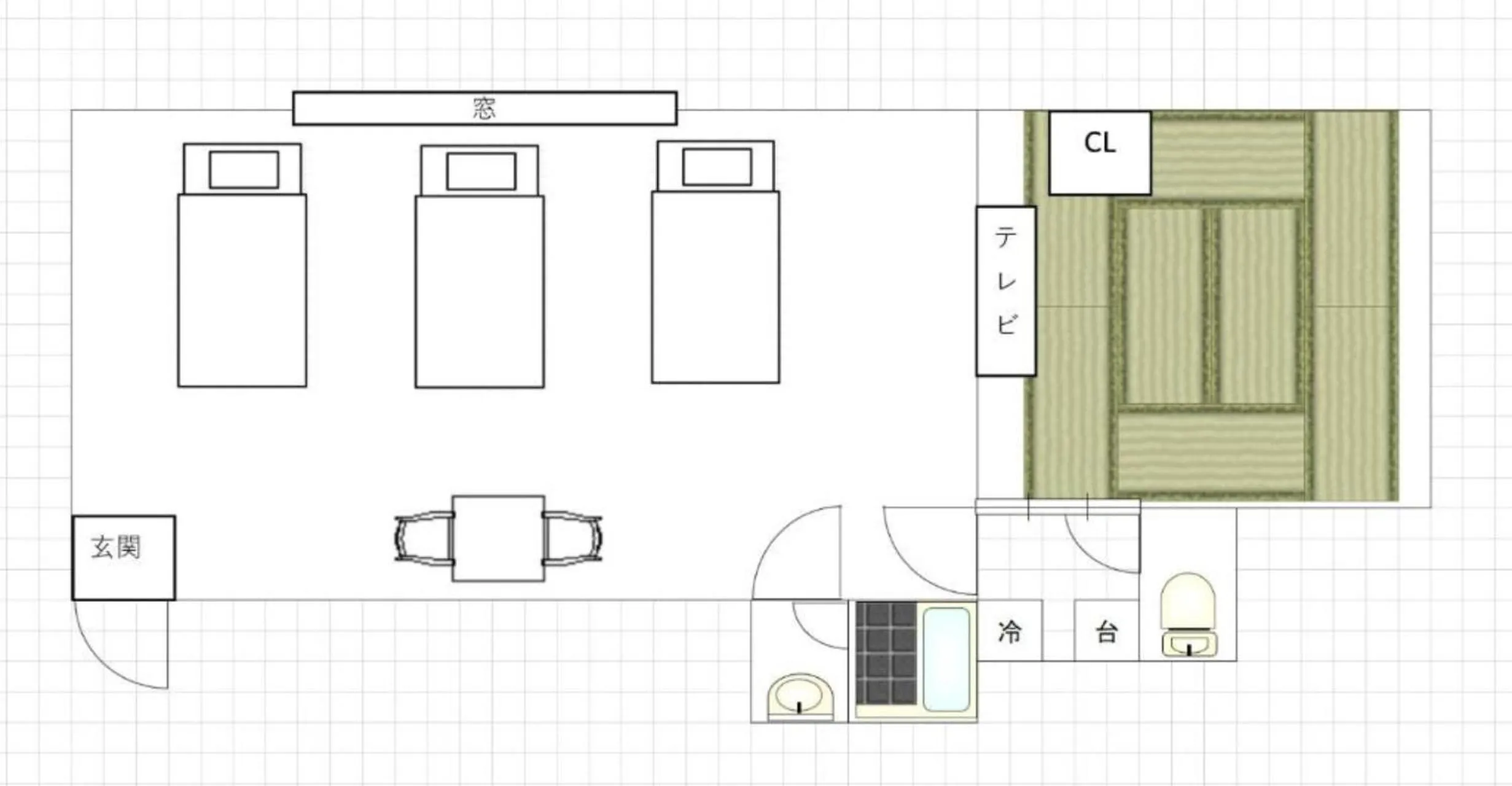 Floor plan in BEYOND HOTEL Takayama 4th