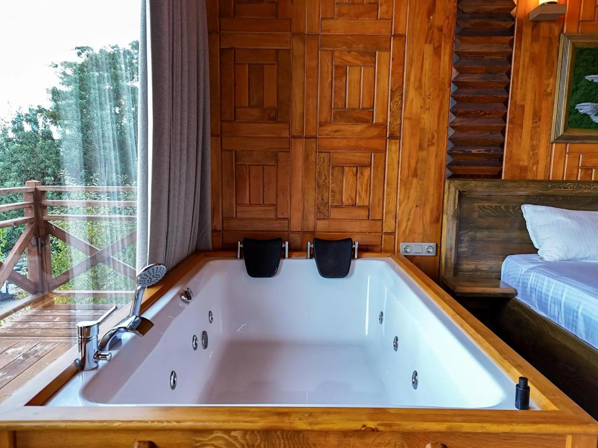 Bed in Botanik Göl Evleri