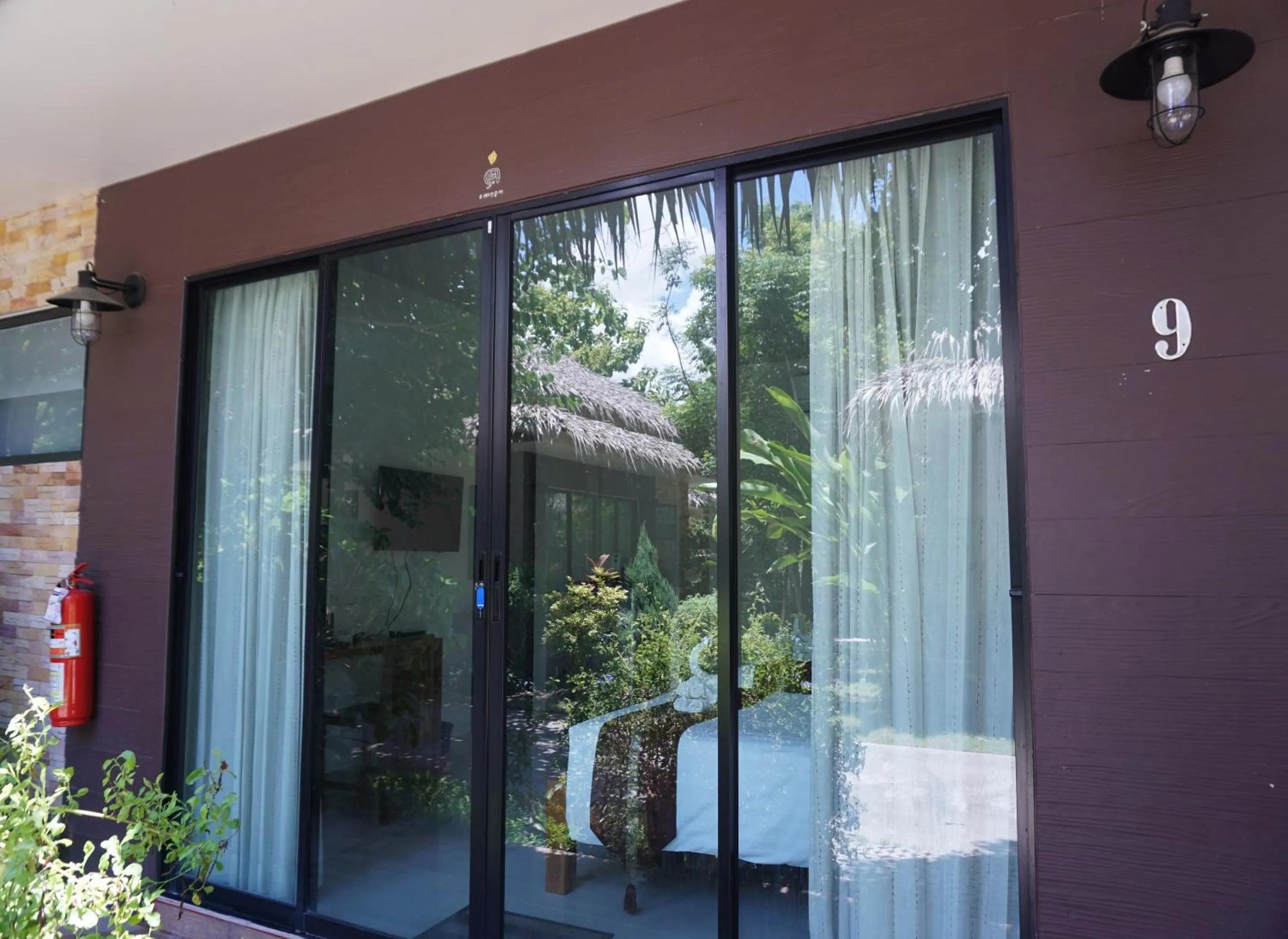 Garden view in Papa's Home And Rabbit Café