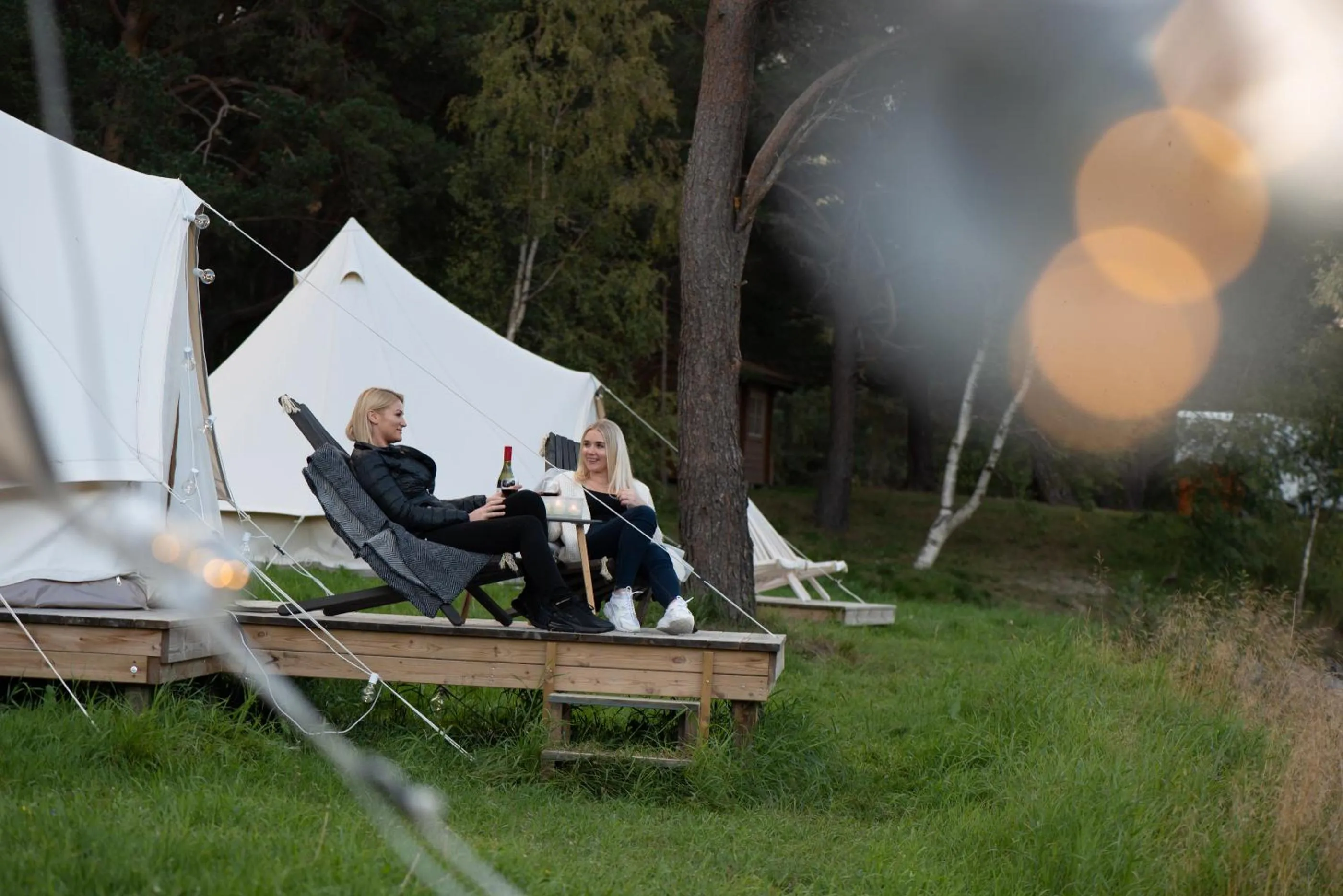 Garden in Toftemo Turiststasjon