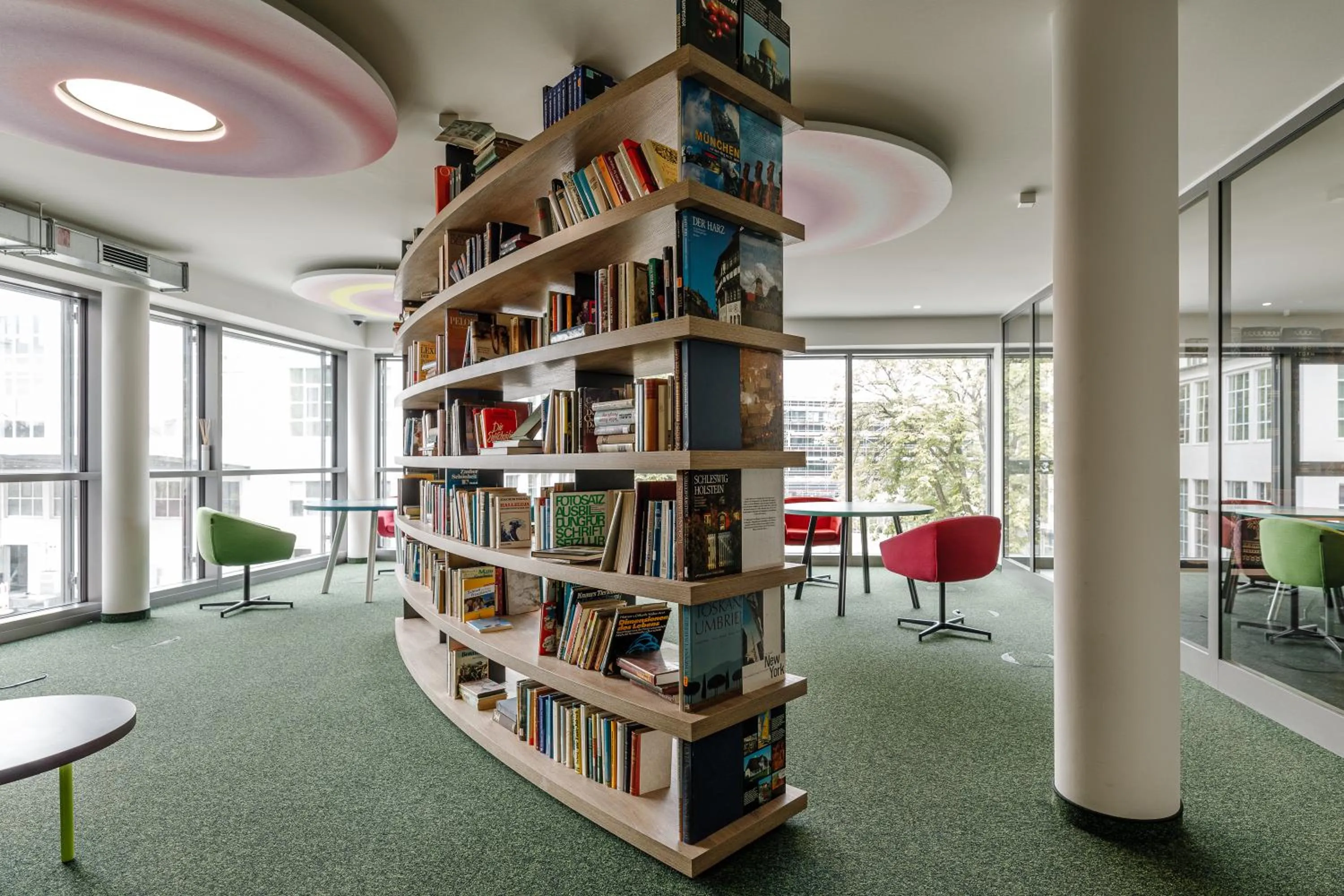 Library in The Brucklyn Apartments