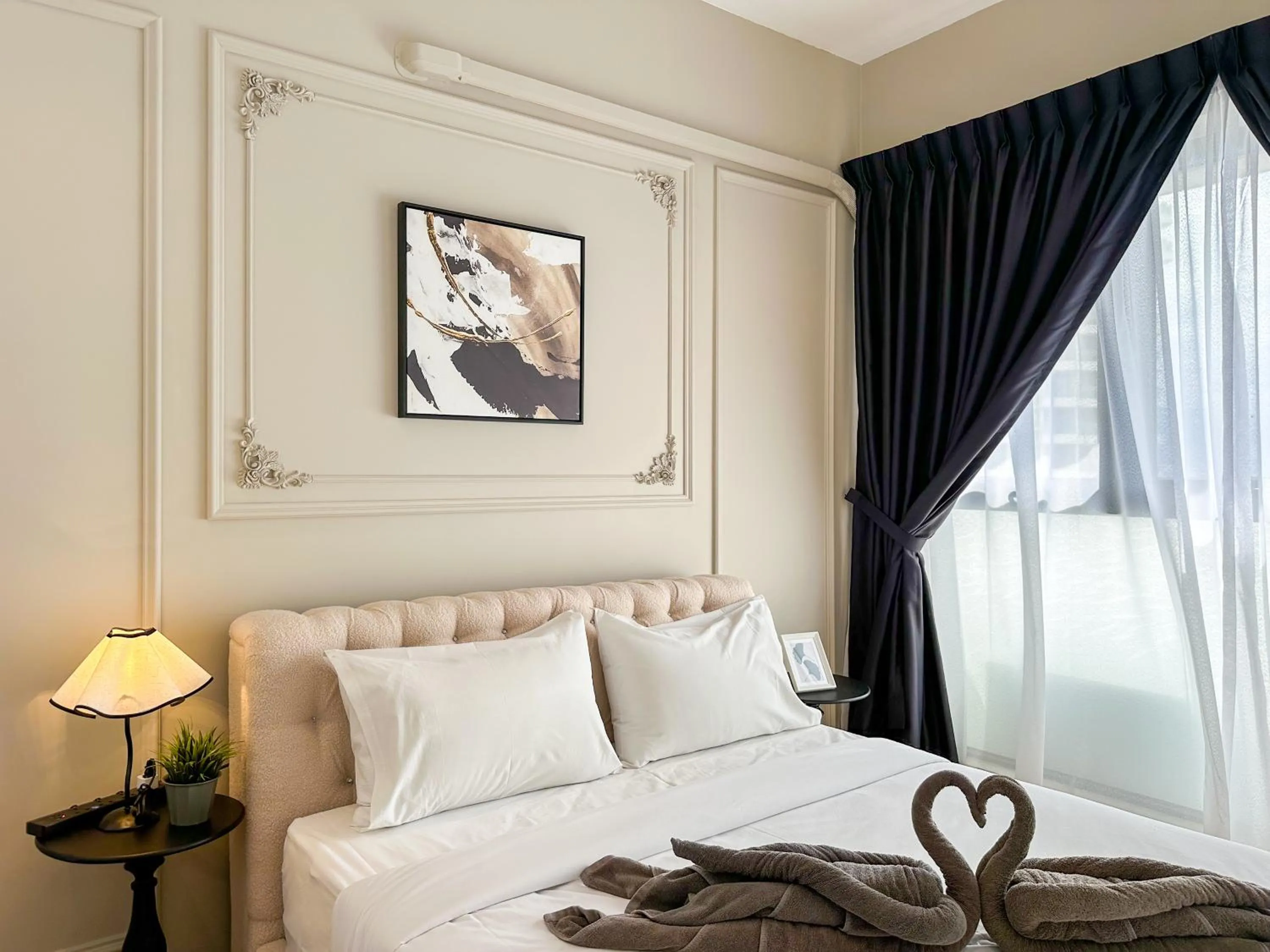 Bed in Country Garden Seaview Suite by Nest Home at Danga Bay