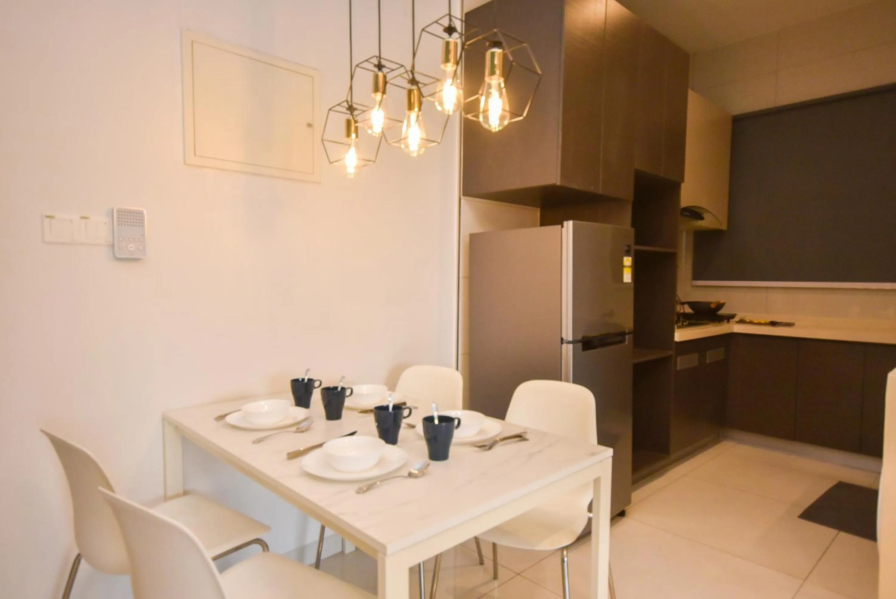 Dining area in Country Garden Seaview Suite by Nest Home at Danga Bay