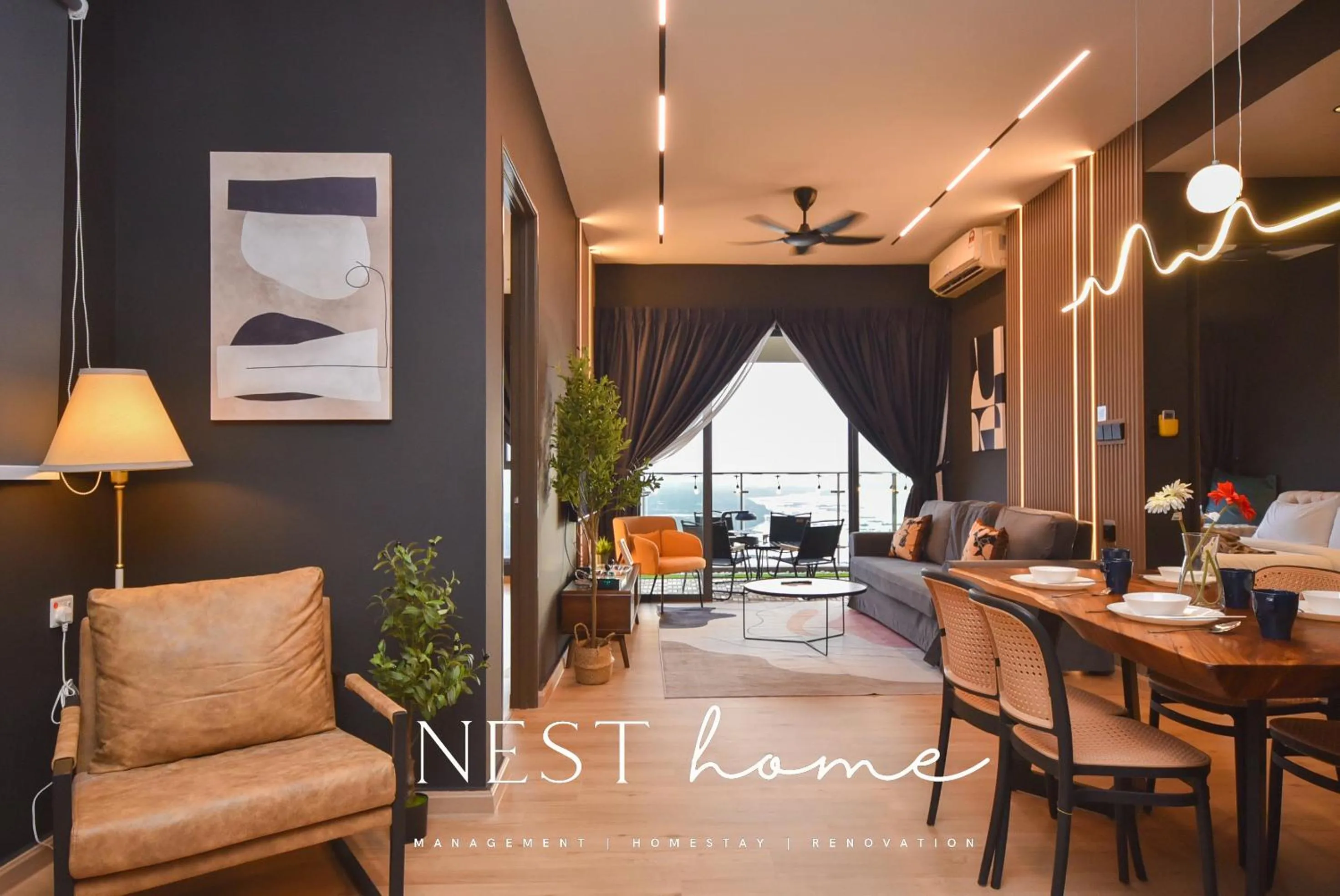 Living room in Country Garden Seaview Suite by Nest Home at Danga Bay