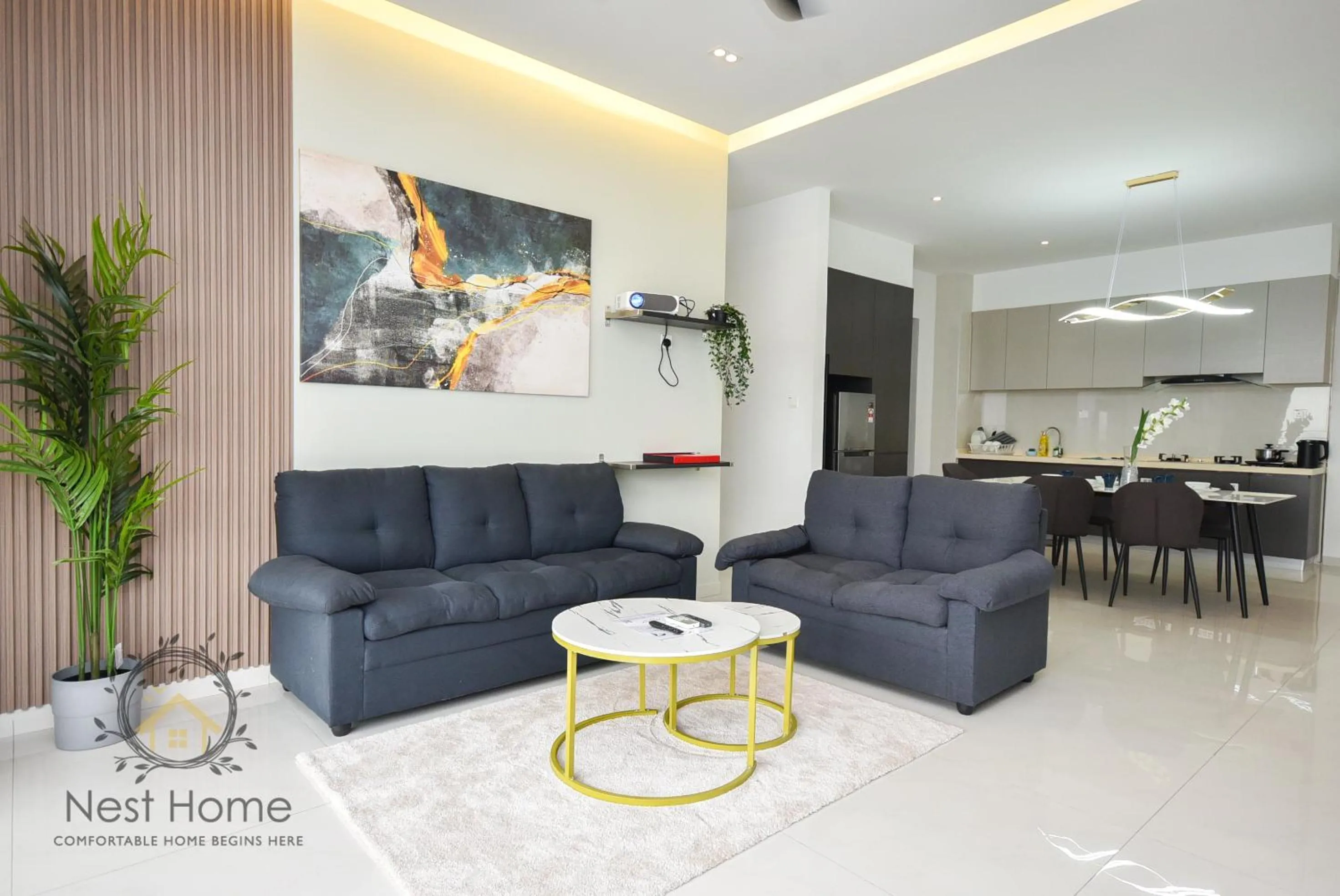 Living room in Country Garden Seaview Suite by Nest Home at Danga Bay
