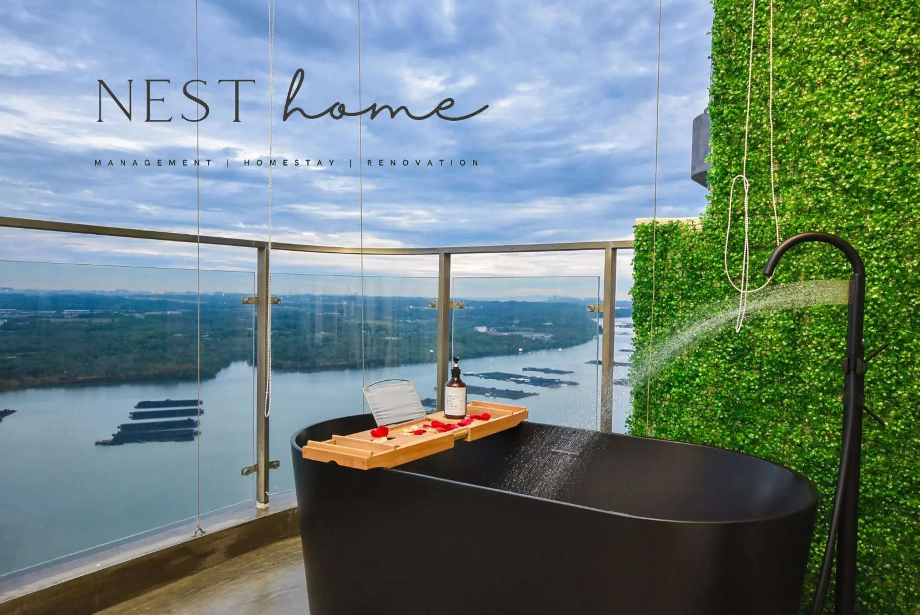 Balcony/Terrace in Country Garden Seaview Suite by Nest Home at Danga Bay Balcony/Terrace in Country Garden Seaview Suite by Nest Home at Danga Bay