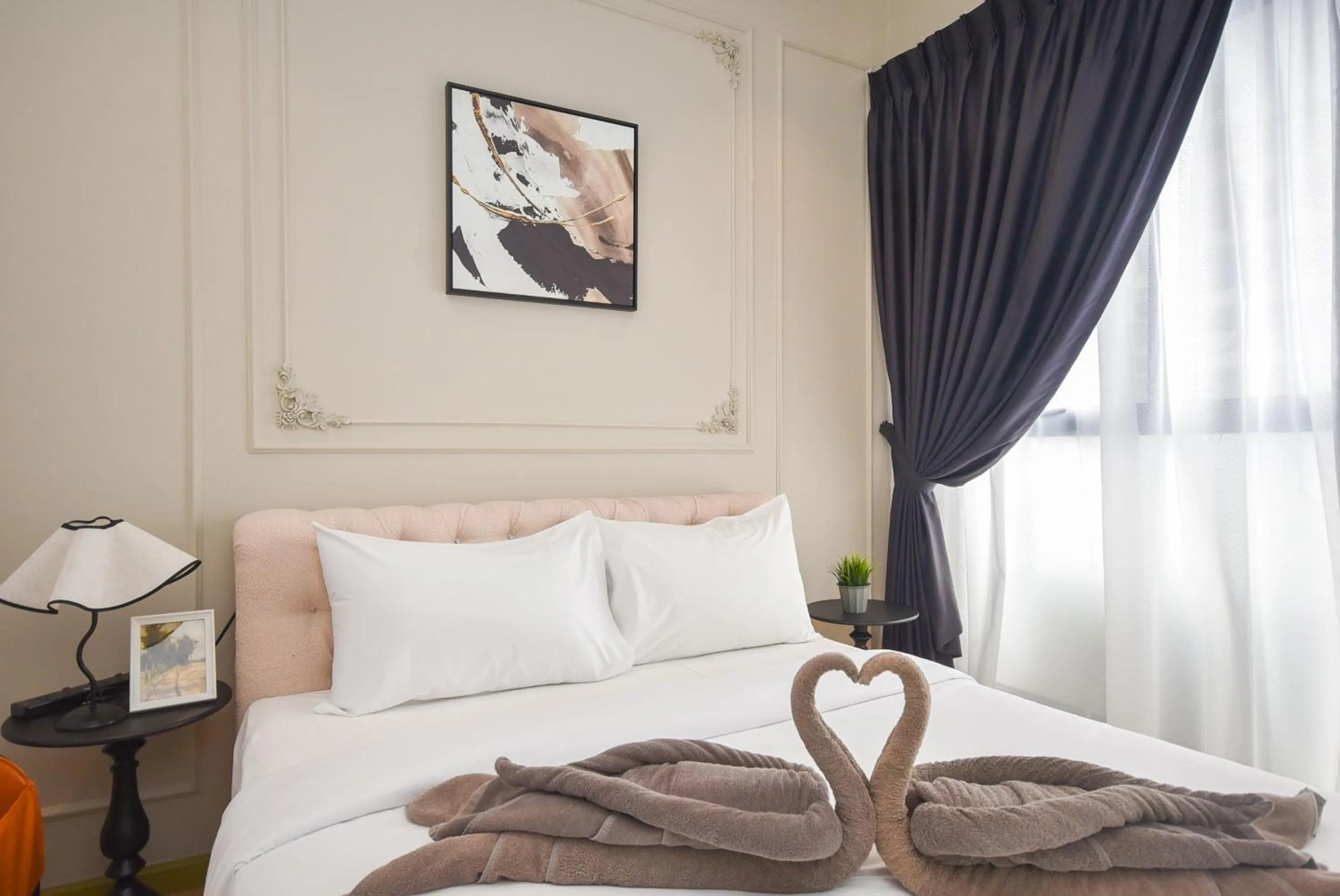 Bed in Country Garden Seaview Suite by Nest Home at Danga Bay