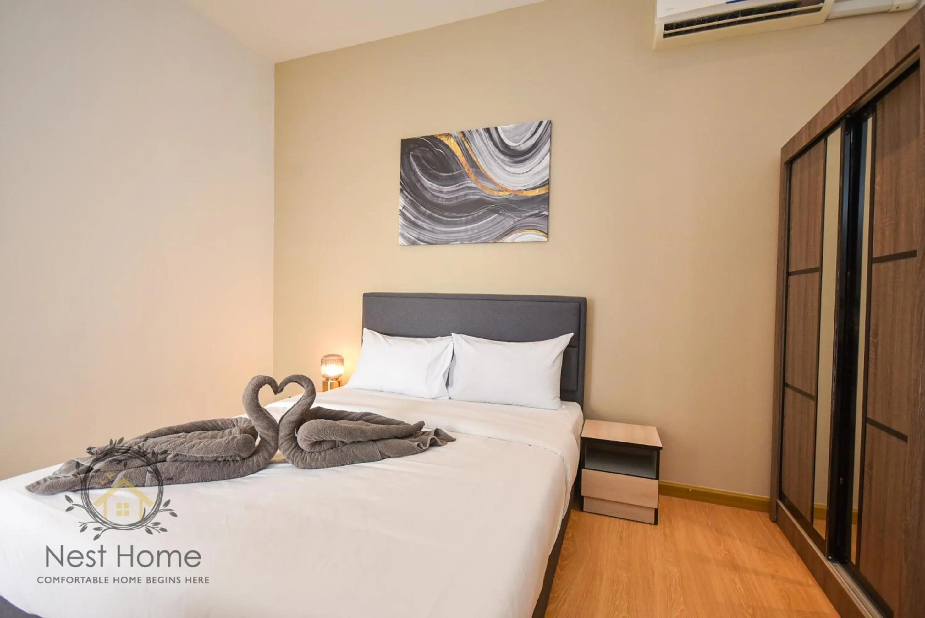 Bedroom, Bed in Country Garden Seaview Suite by Nest Home at Danga Bay