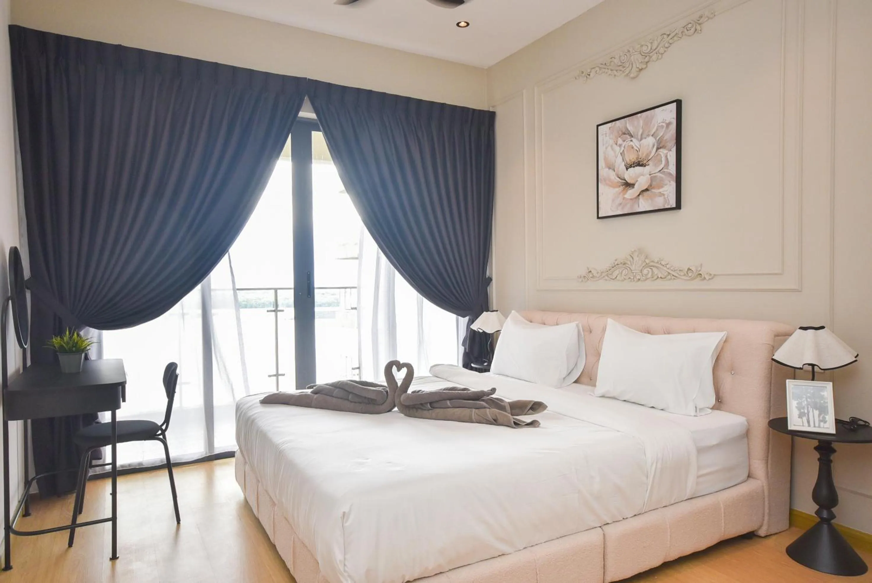 Bed in Country Garden Seaview Suite by Nest Home at Danga Bay