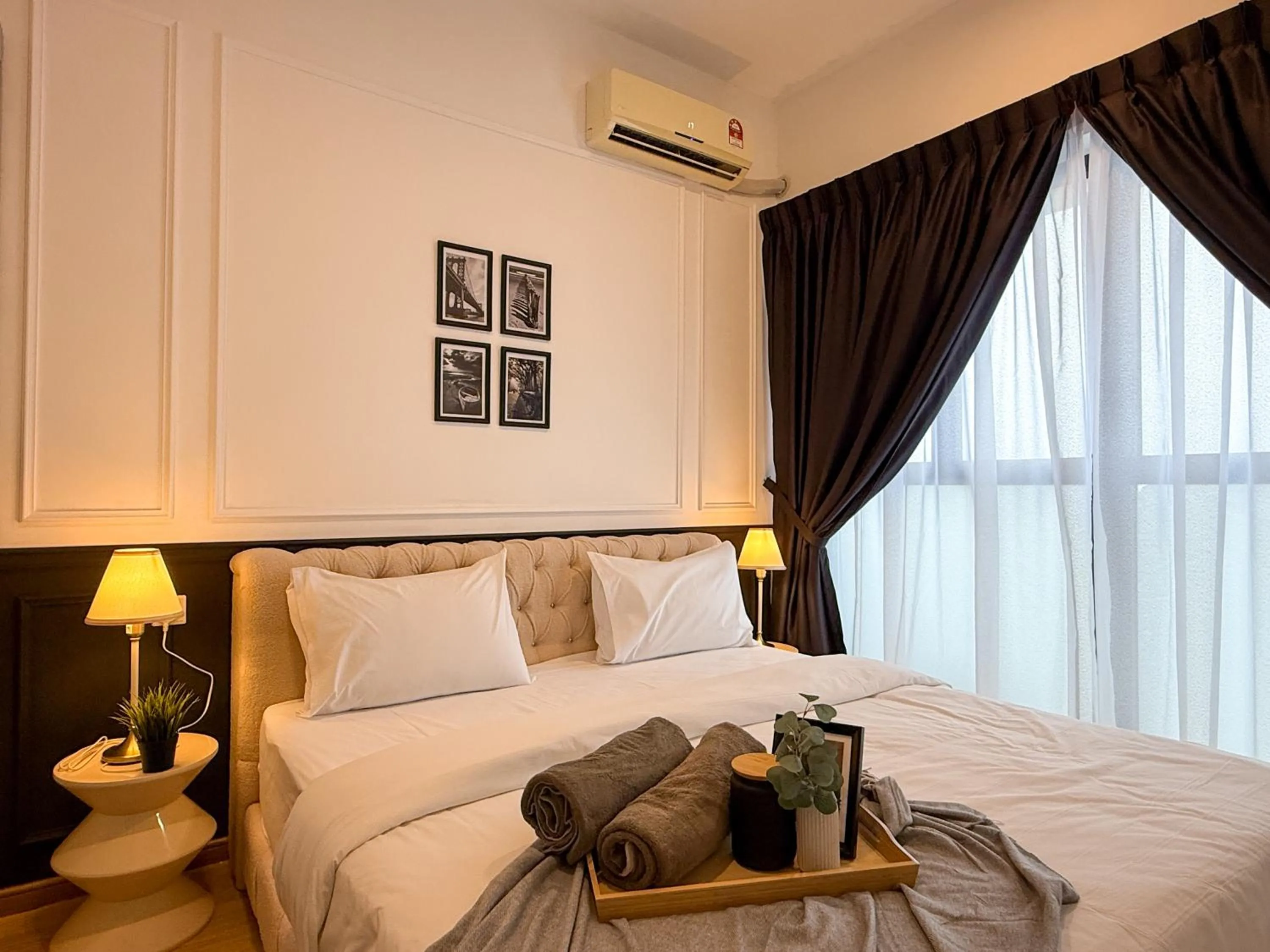 Bed in Country Garden Seaview Suite by Nest Home at Danga Bay