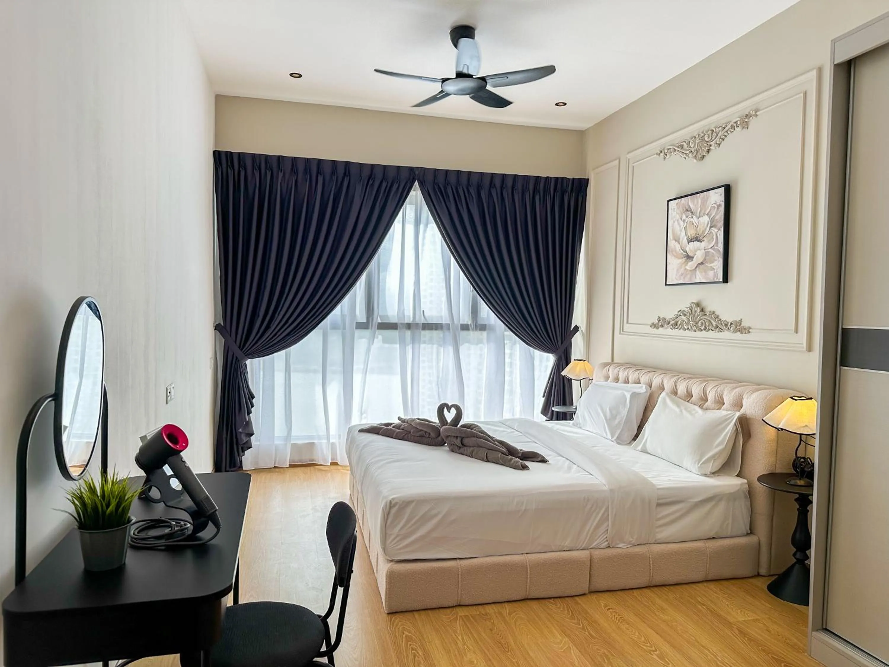 Bed in Country Garden Seaview Suite by Nest Home at Danga Bay