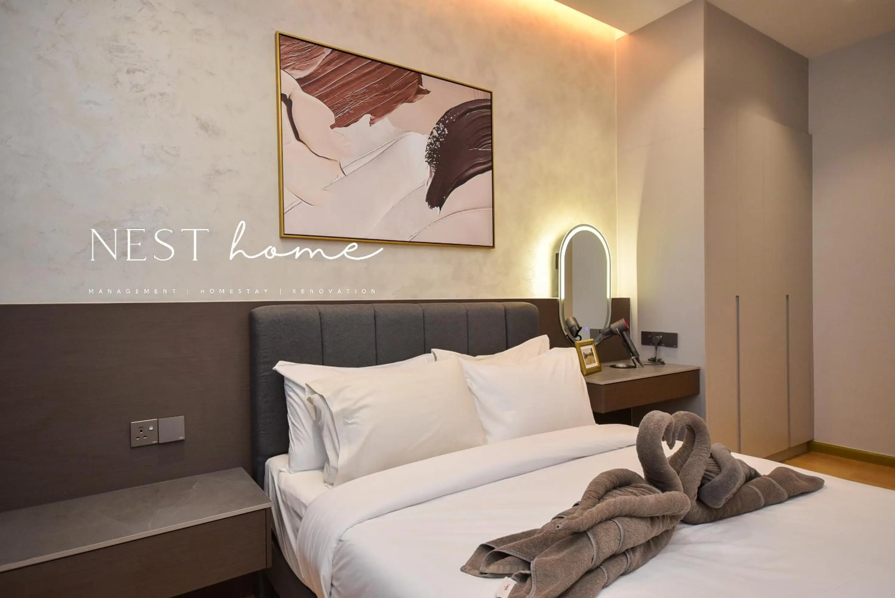 Bedroom, Bed in Country Garden Seaview Suite by Nest Home at Danga Bay