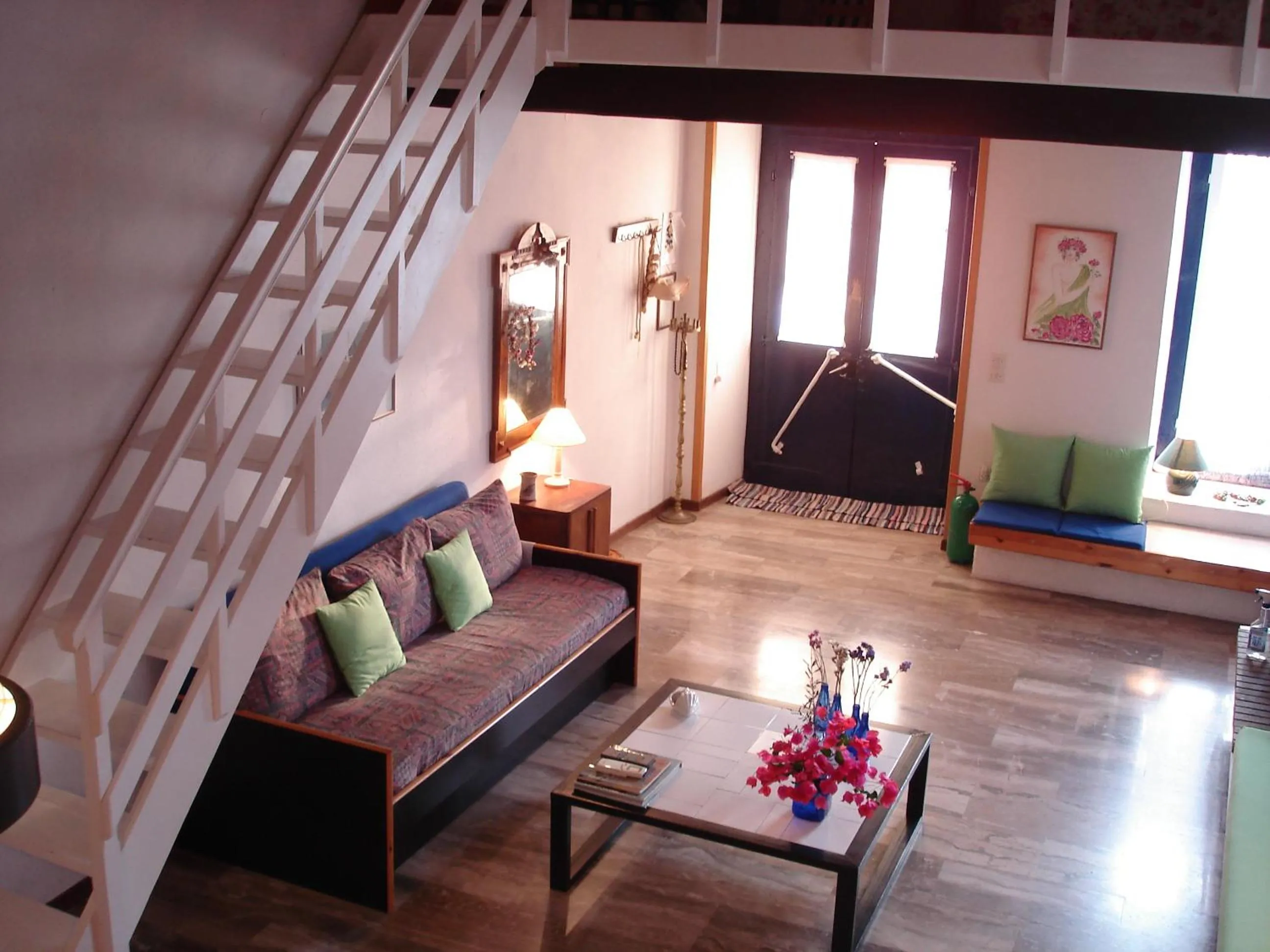 Seating area in To Spitaki Apartments