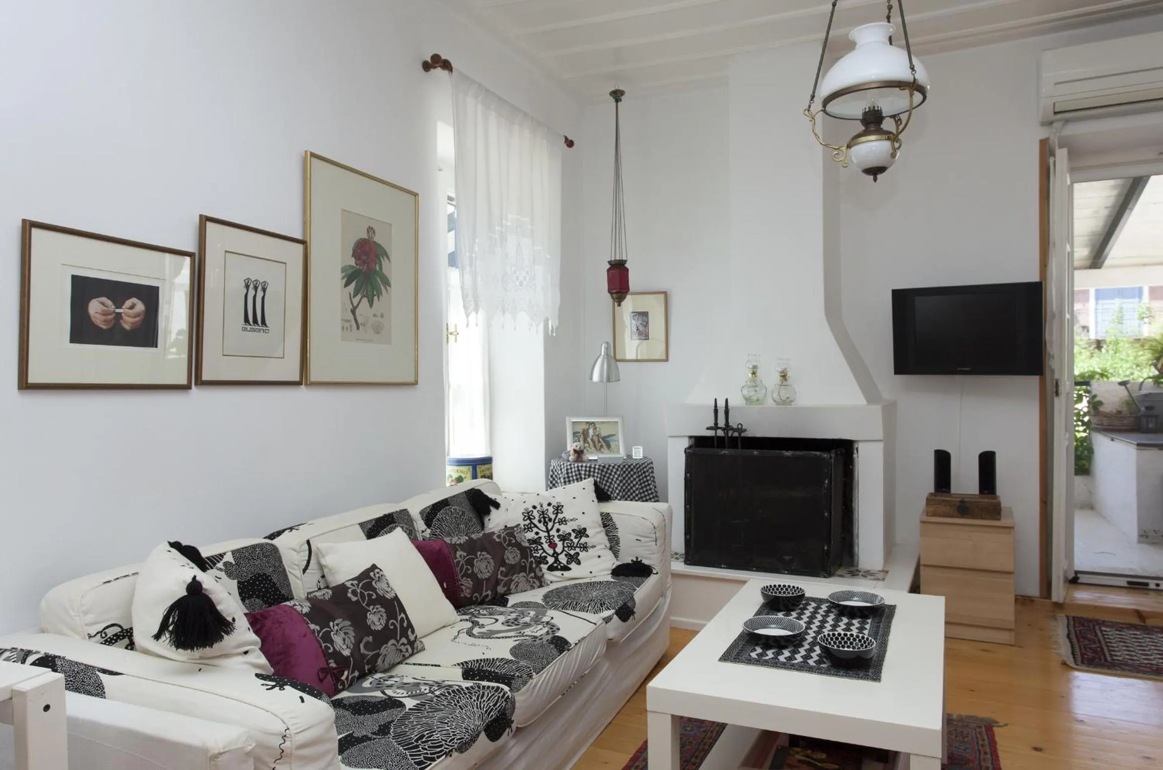 Seating area in To Spitaki Apartments
