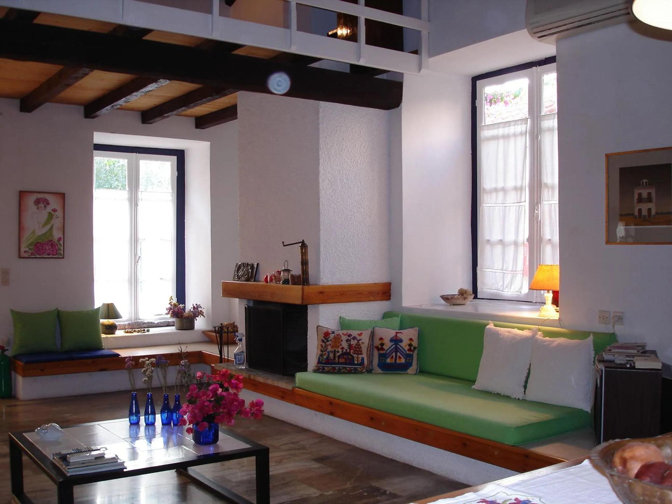 Seating area in To Spitaki Apartments