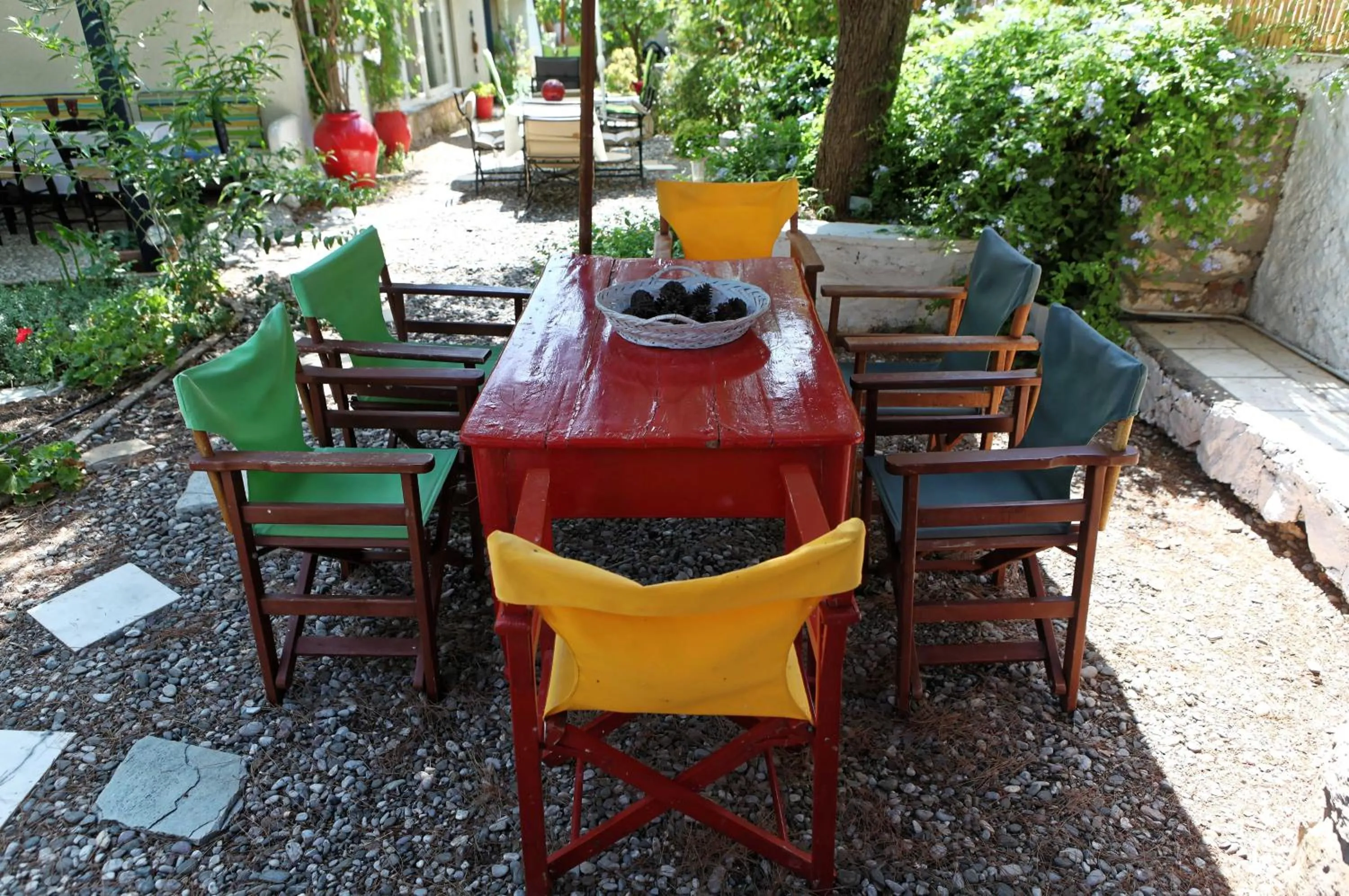 Patio in To Spitaki Apartments