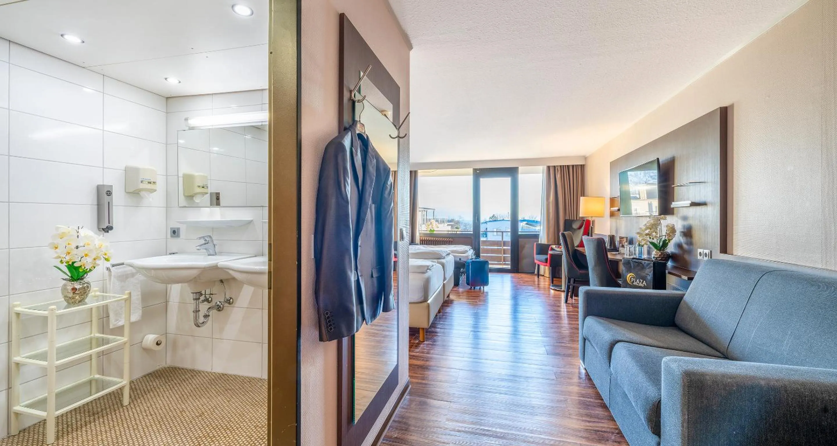 Bathroom in PLAZA Hotel Föhr am Bodensee