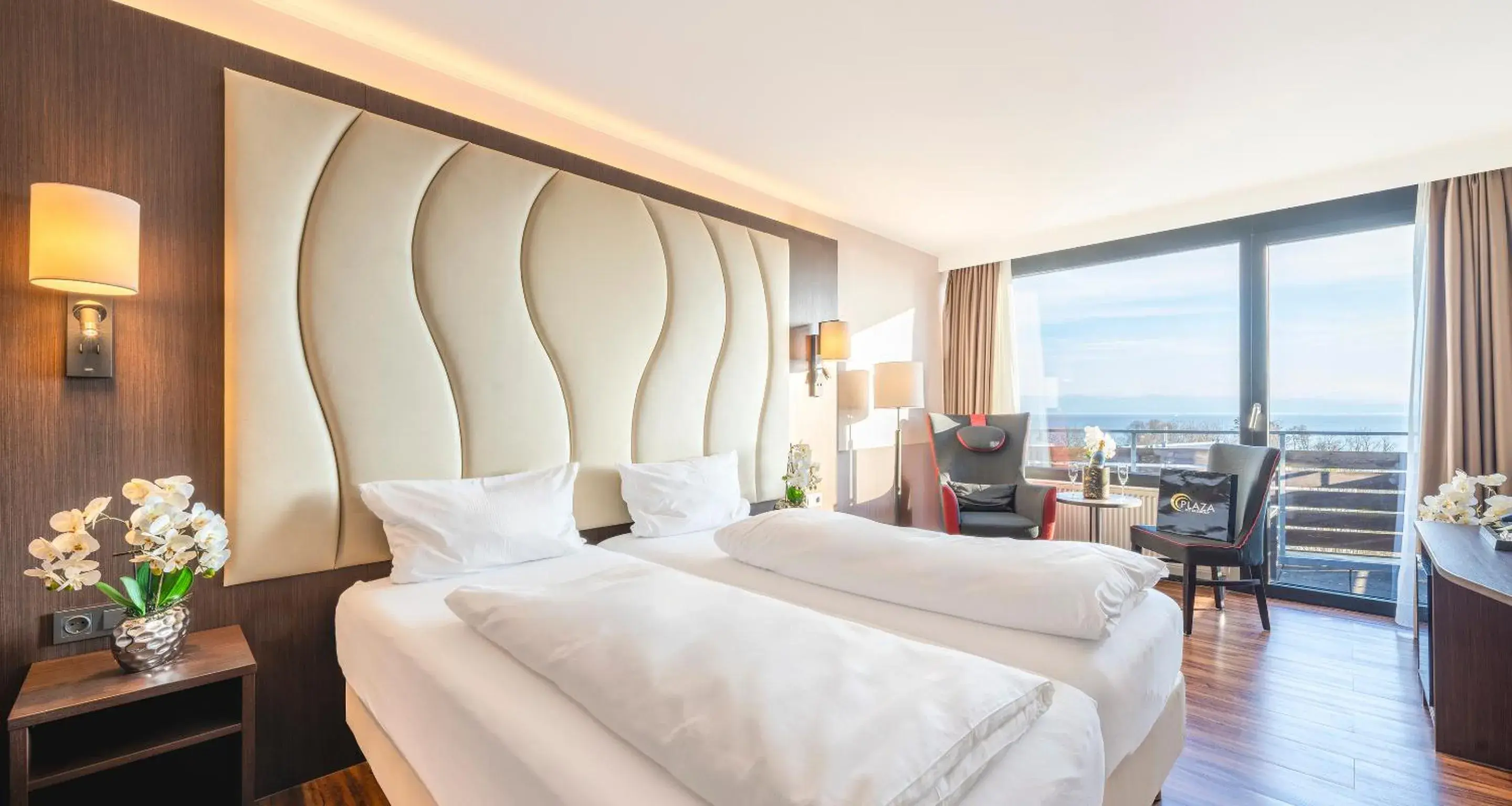 Photo of the whole room, Bed in PLAZA Hotel Föhr am Bodensee Photo of the whole room, Bed in PLAZA Hotel Föhr am Bodensee