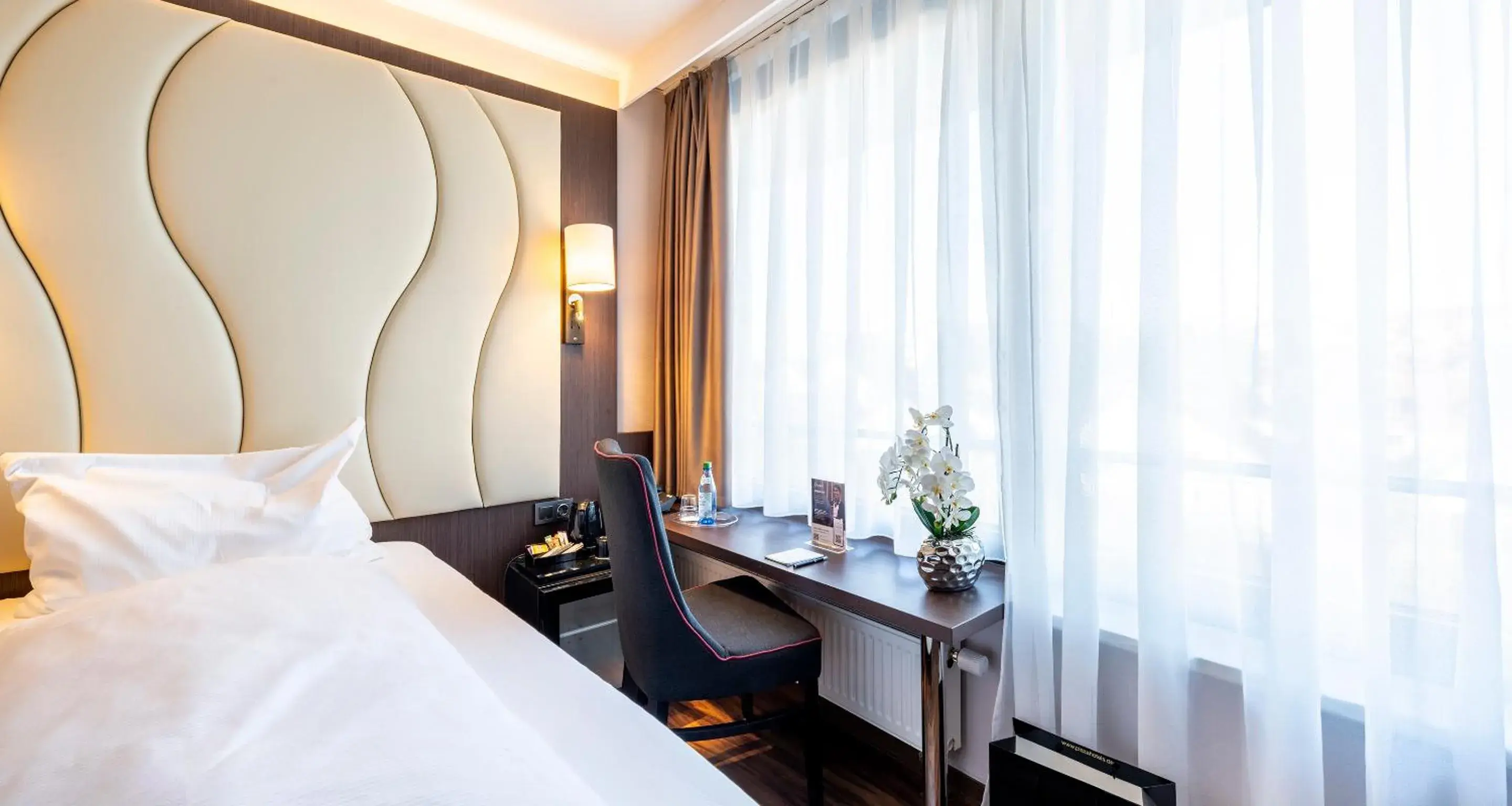 Bed in PLAZA Hotel Föhr am Bodensee Bed in PLAZA Hotel Föhr am Bodensee