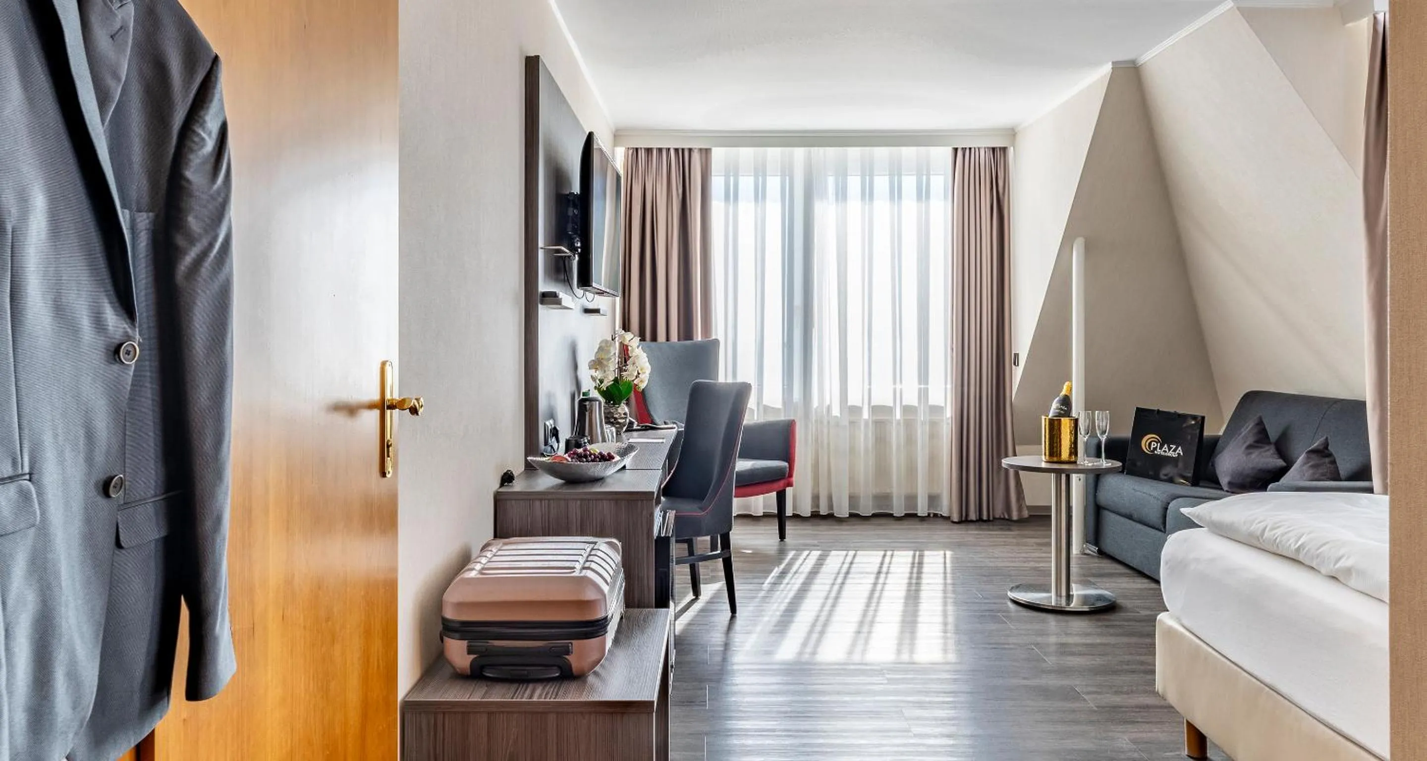 Photo of the whole room, Bed in PLAZA Hotel Buchhorner Hof