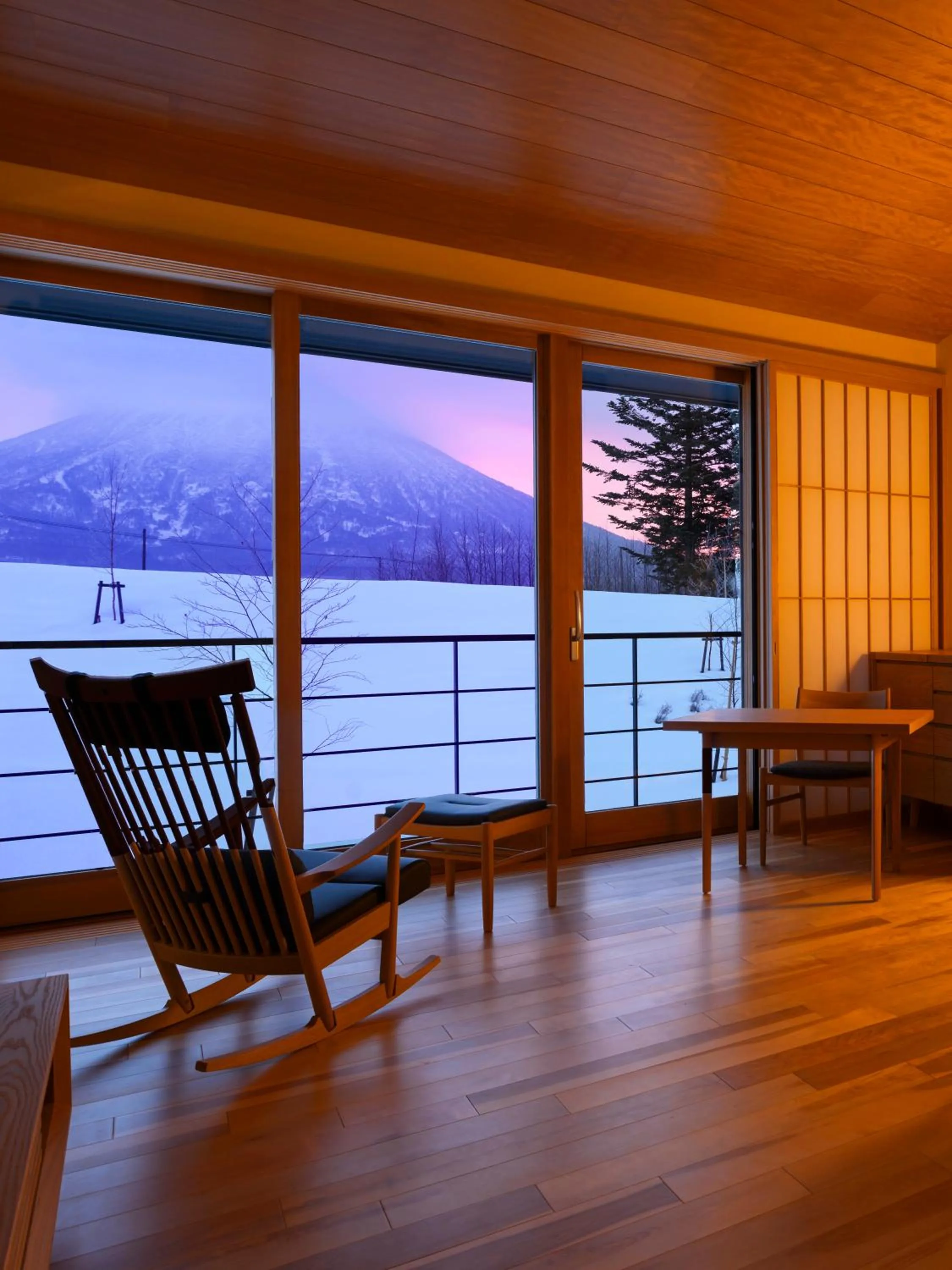 Mountain view in NISEKO Inn of Youtei Raku Suisan