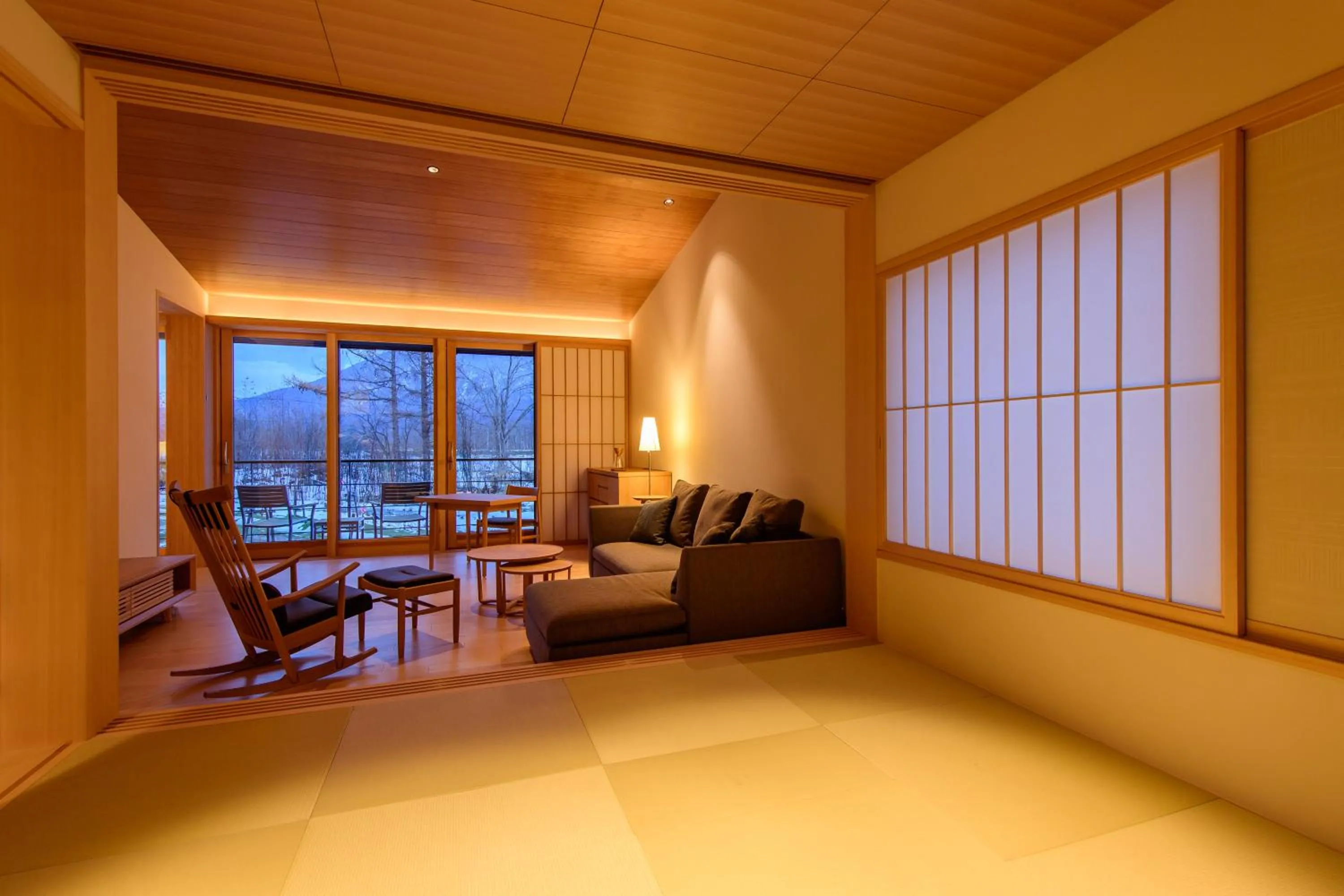 Living room in NISEKO Inn of Youtei Raku Suisan