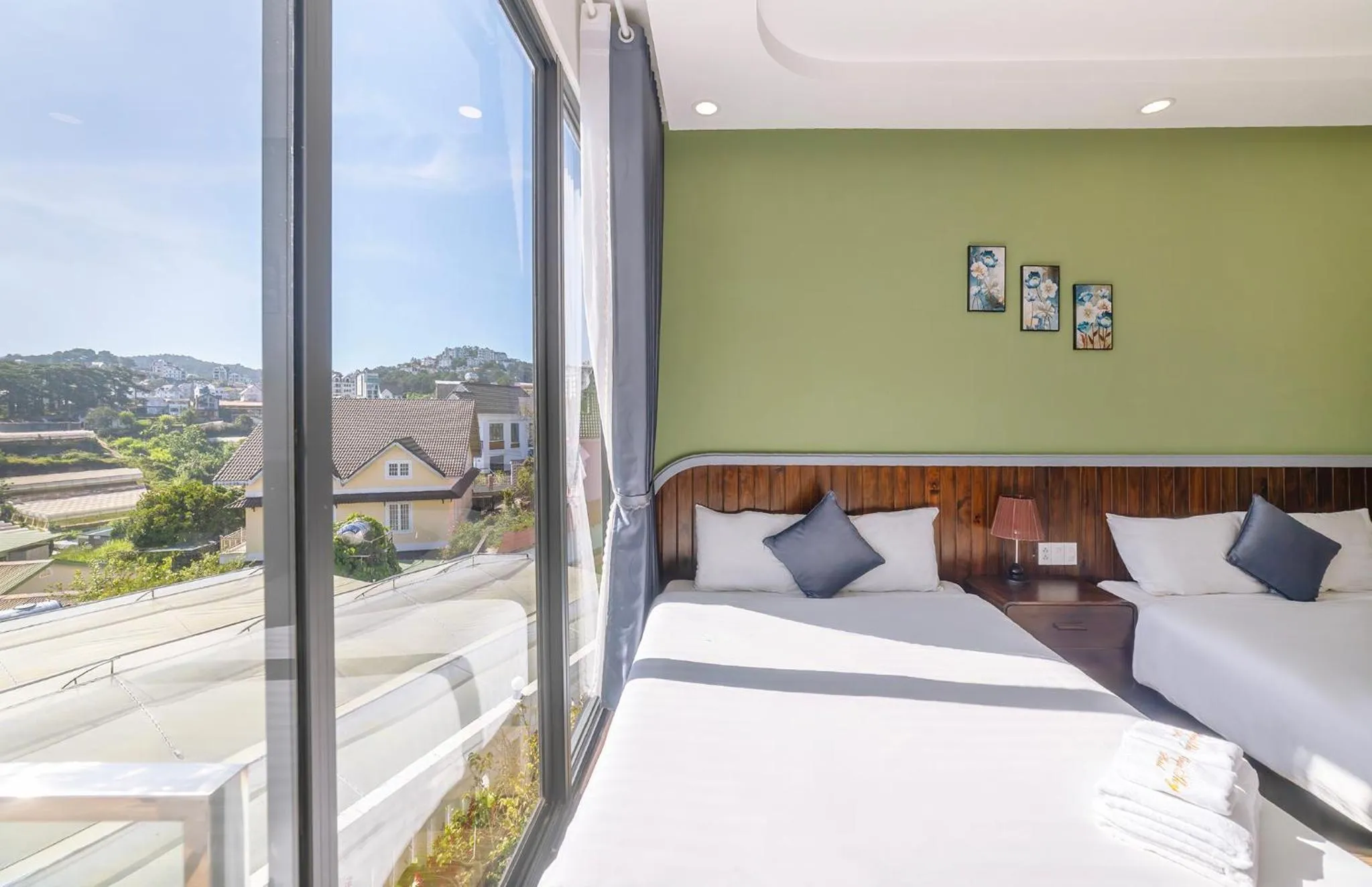 Bedroom in Mega Sky Dalat Hotel