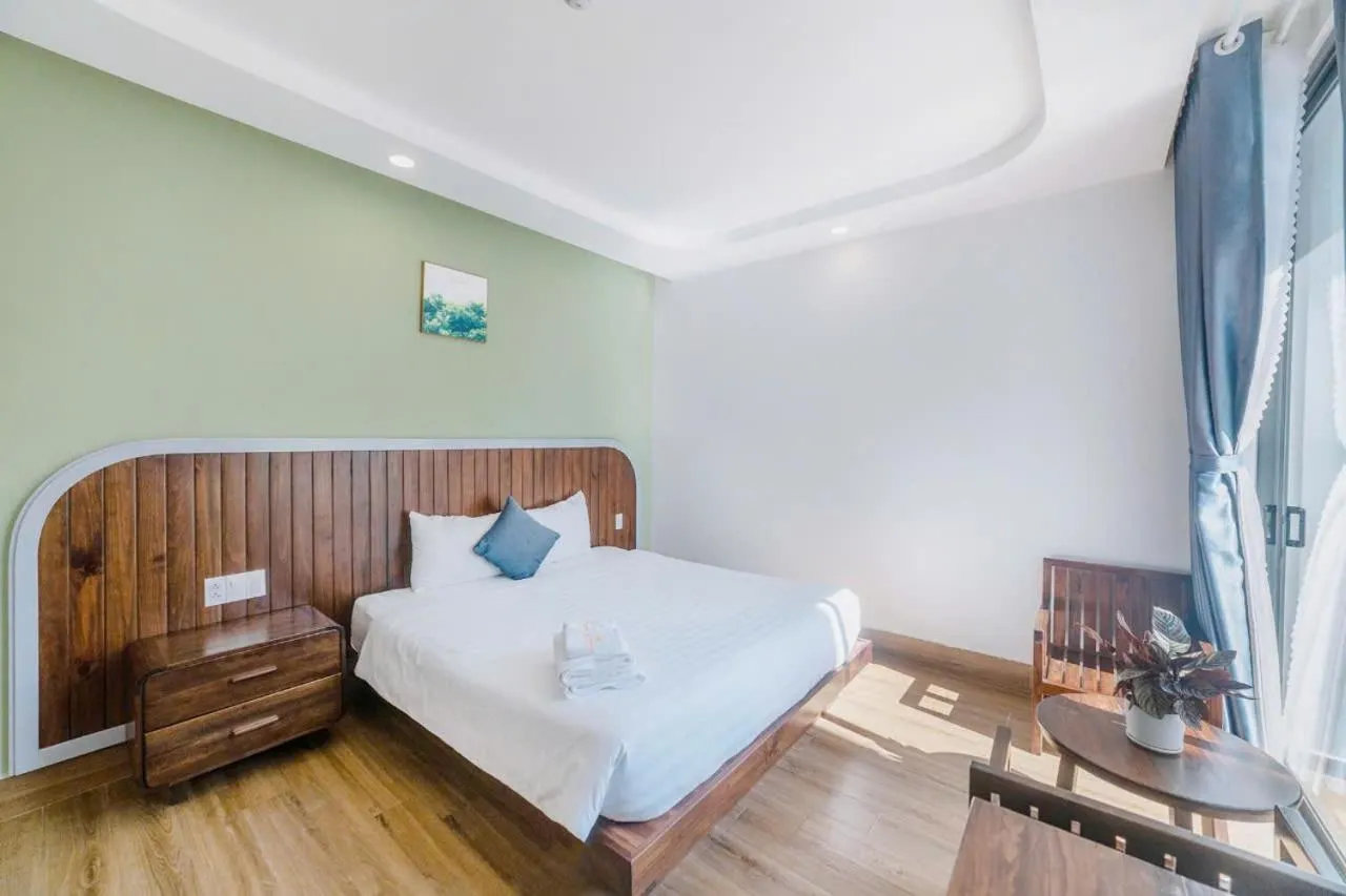 Bed in Mega Sky Dalat Hotel