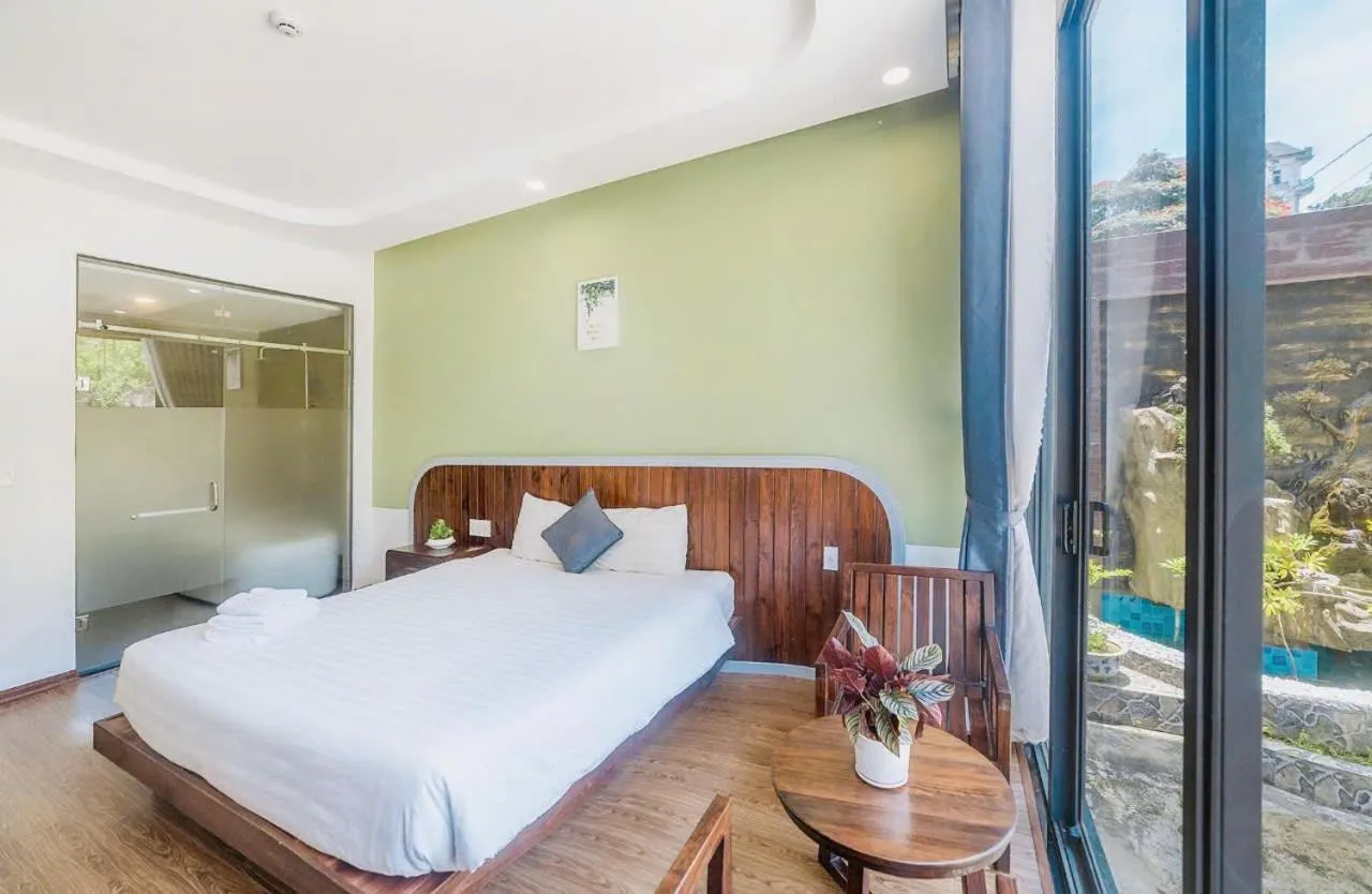 Bed in Mega Sky Dalat Hotel