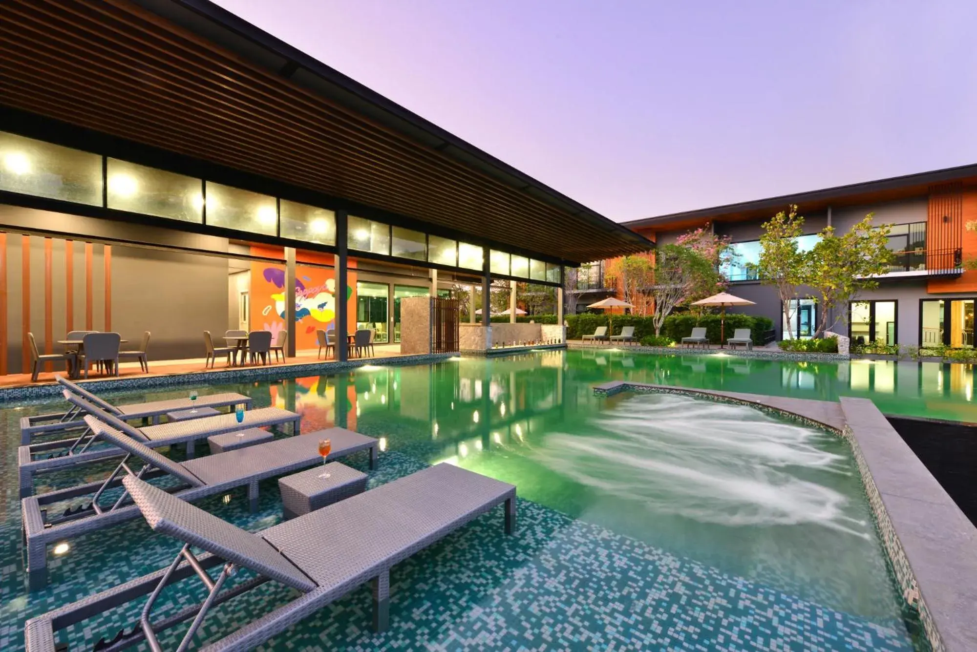 Pool view in Sappaya Hotel By Lotus Valley Golf Resort Pool view in Sappaya Hotel By Lotus Valley Golf Resort