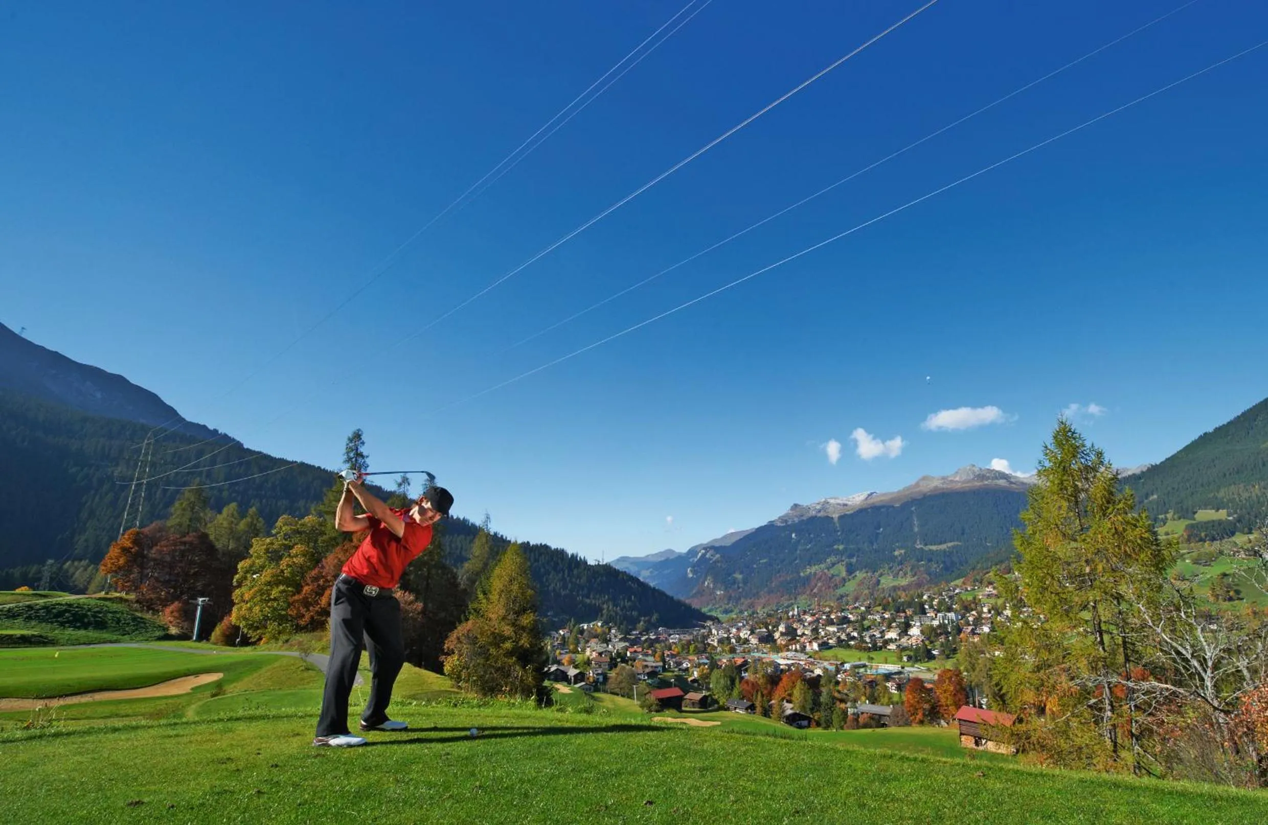 Golfcourse in AlpenGold Hotel Davos