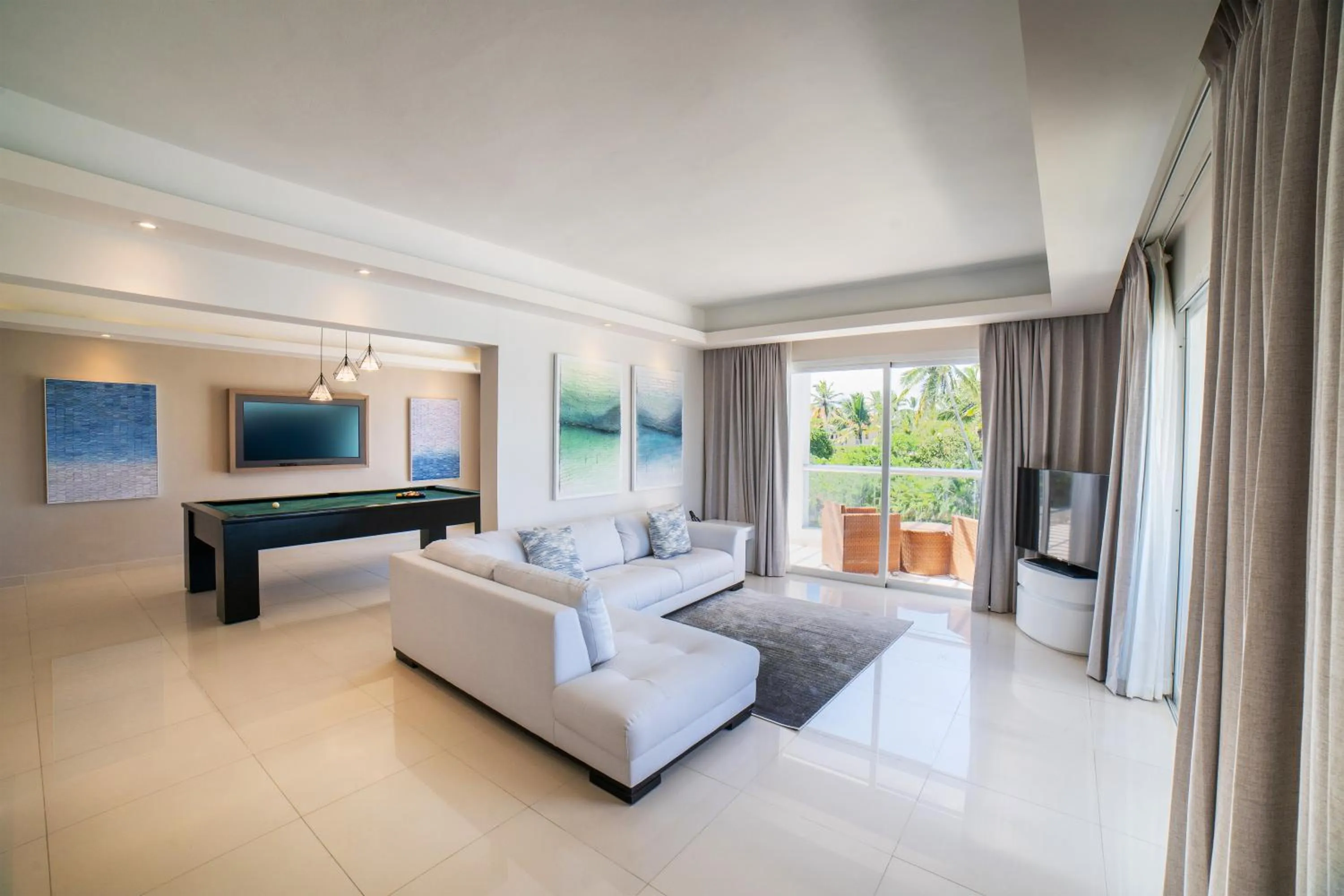 Living room, Bed in Royalton Punta Cana, An Autograph Collection All-Inclusive Resort & Casino