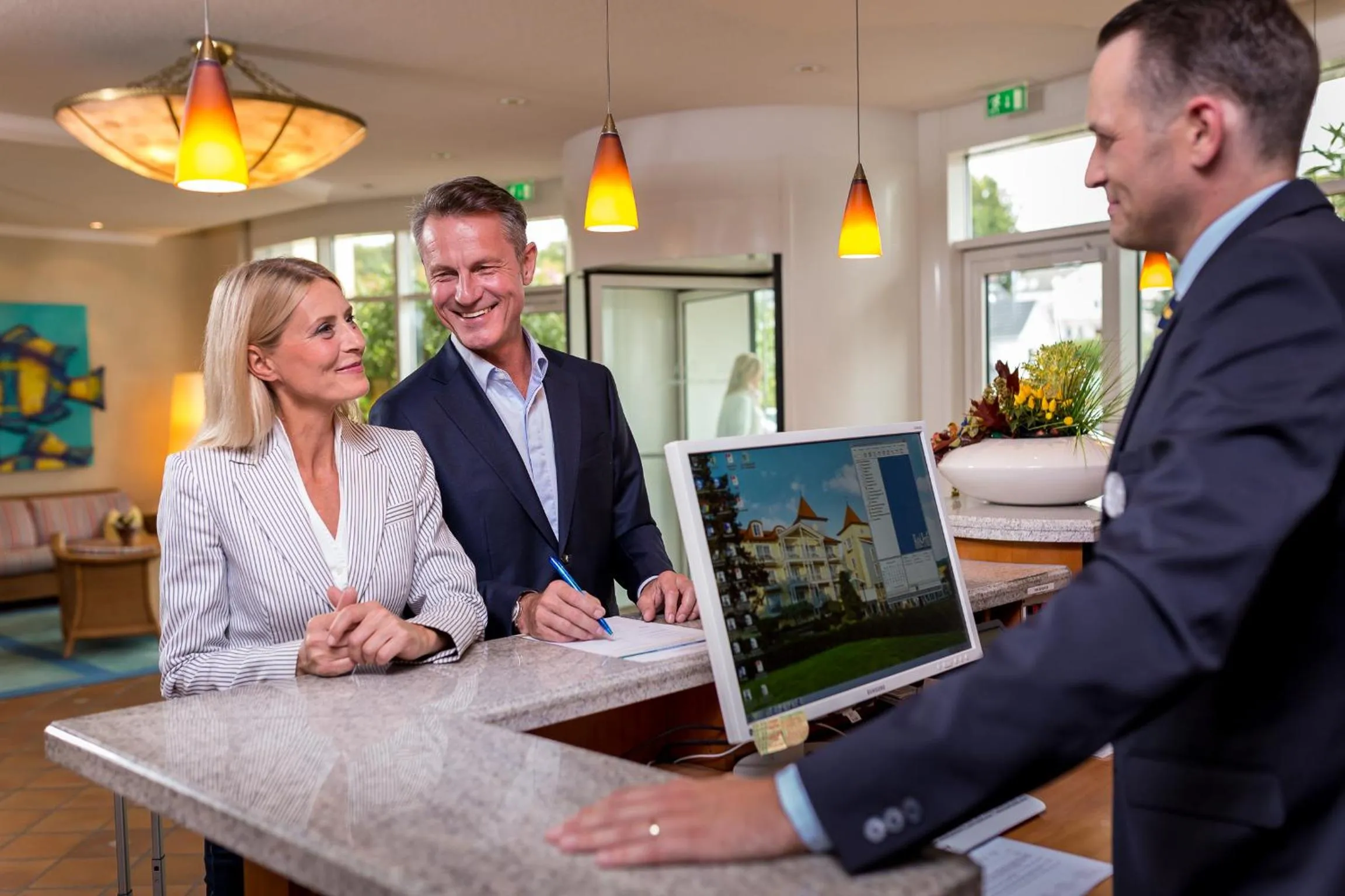 Lobby or reception in Hotel Kleine Strandburg - Adults Only