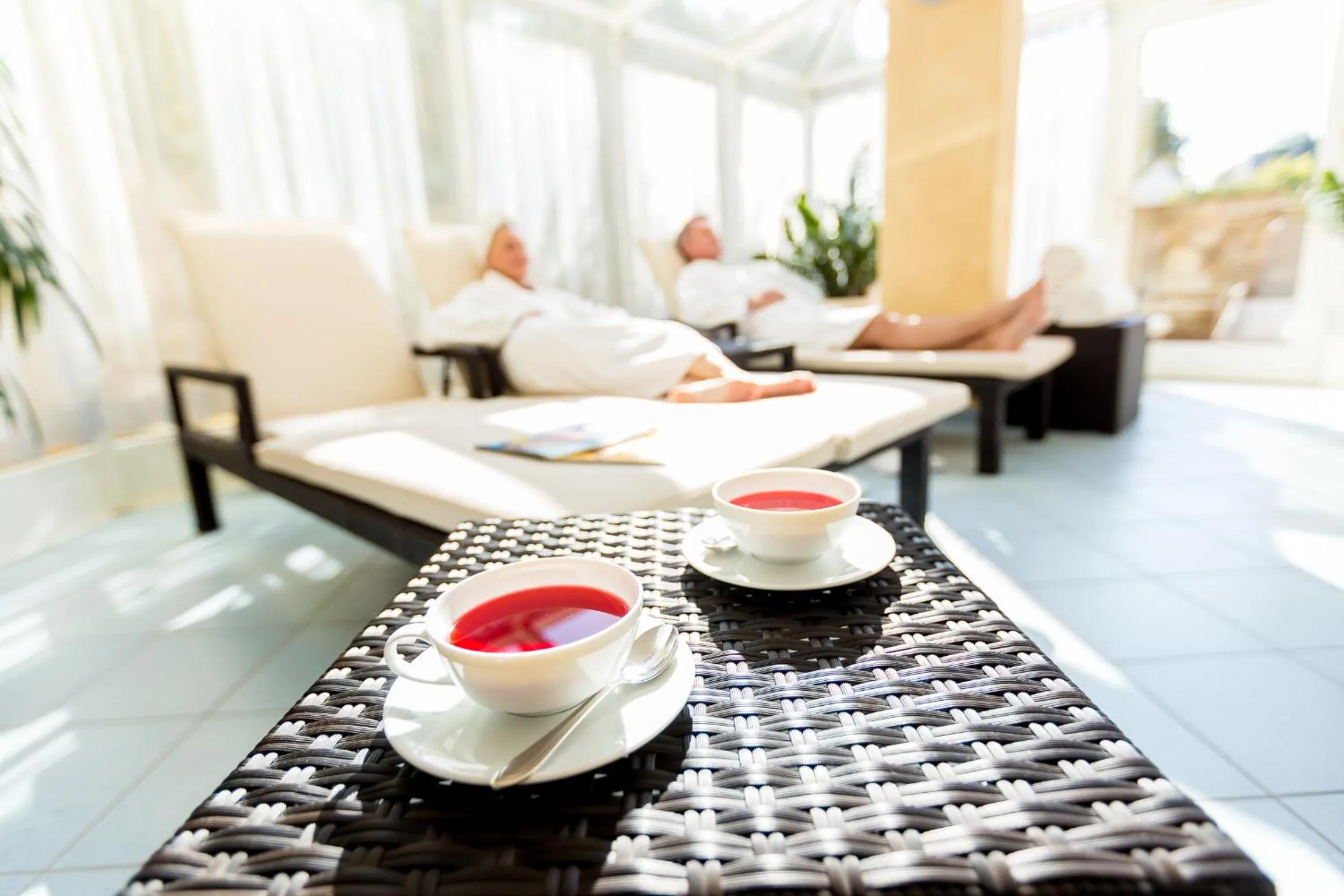 Sauna, Bed in Hotel Kleine Strandburg - Adults Only