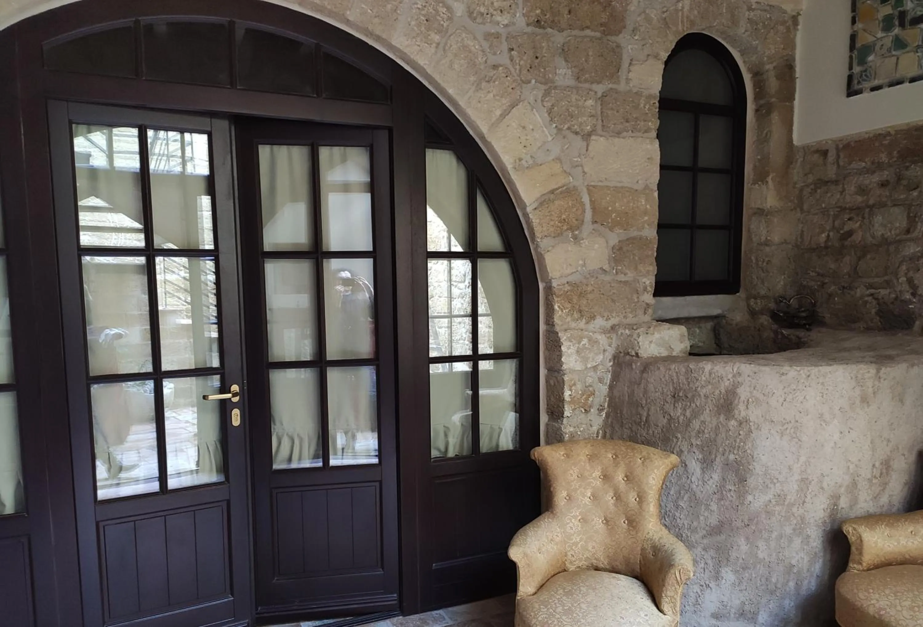 Facade/entrance in Porolithos Boutique Hotel