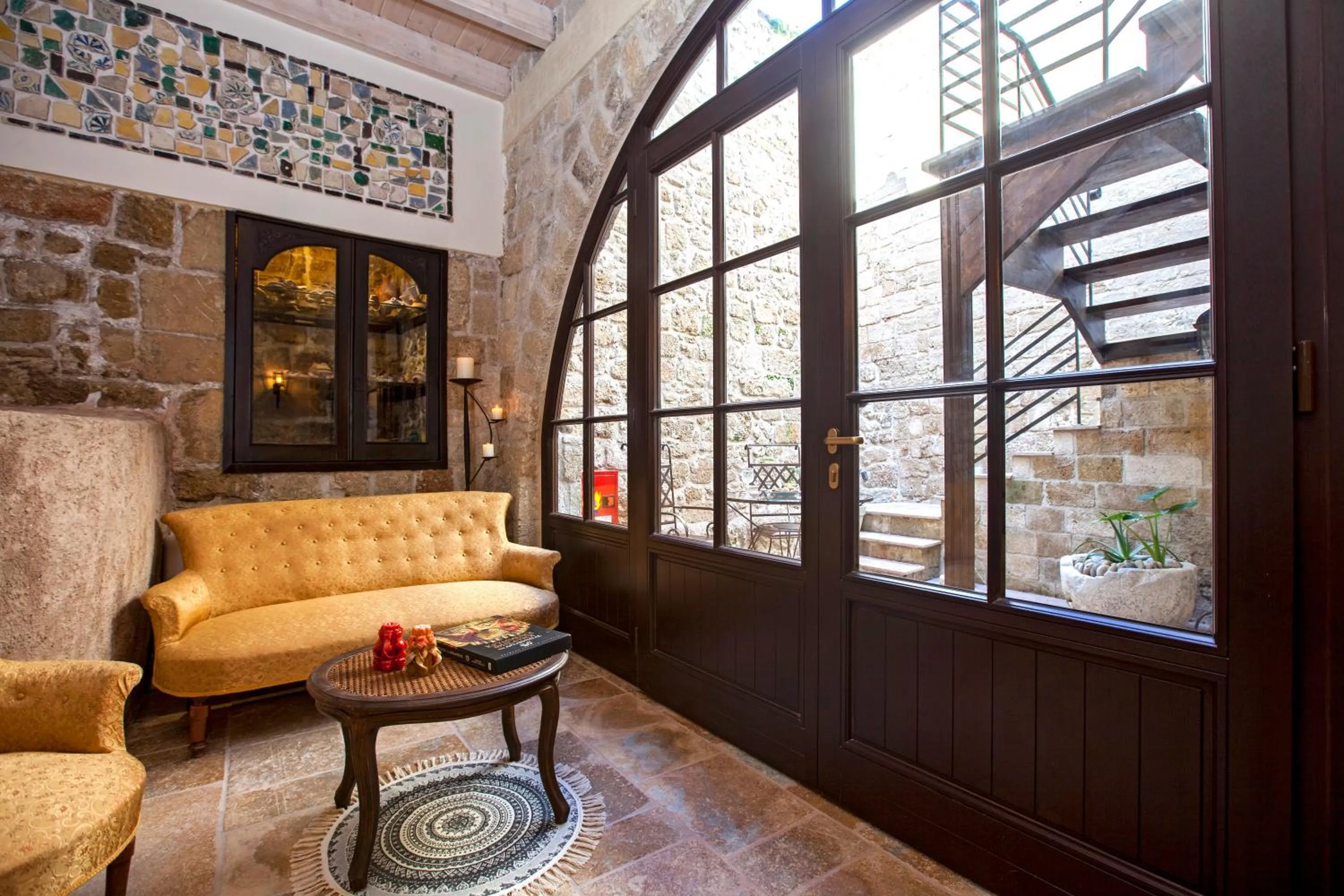 Patio in Porolithos Boutique Hotel