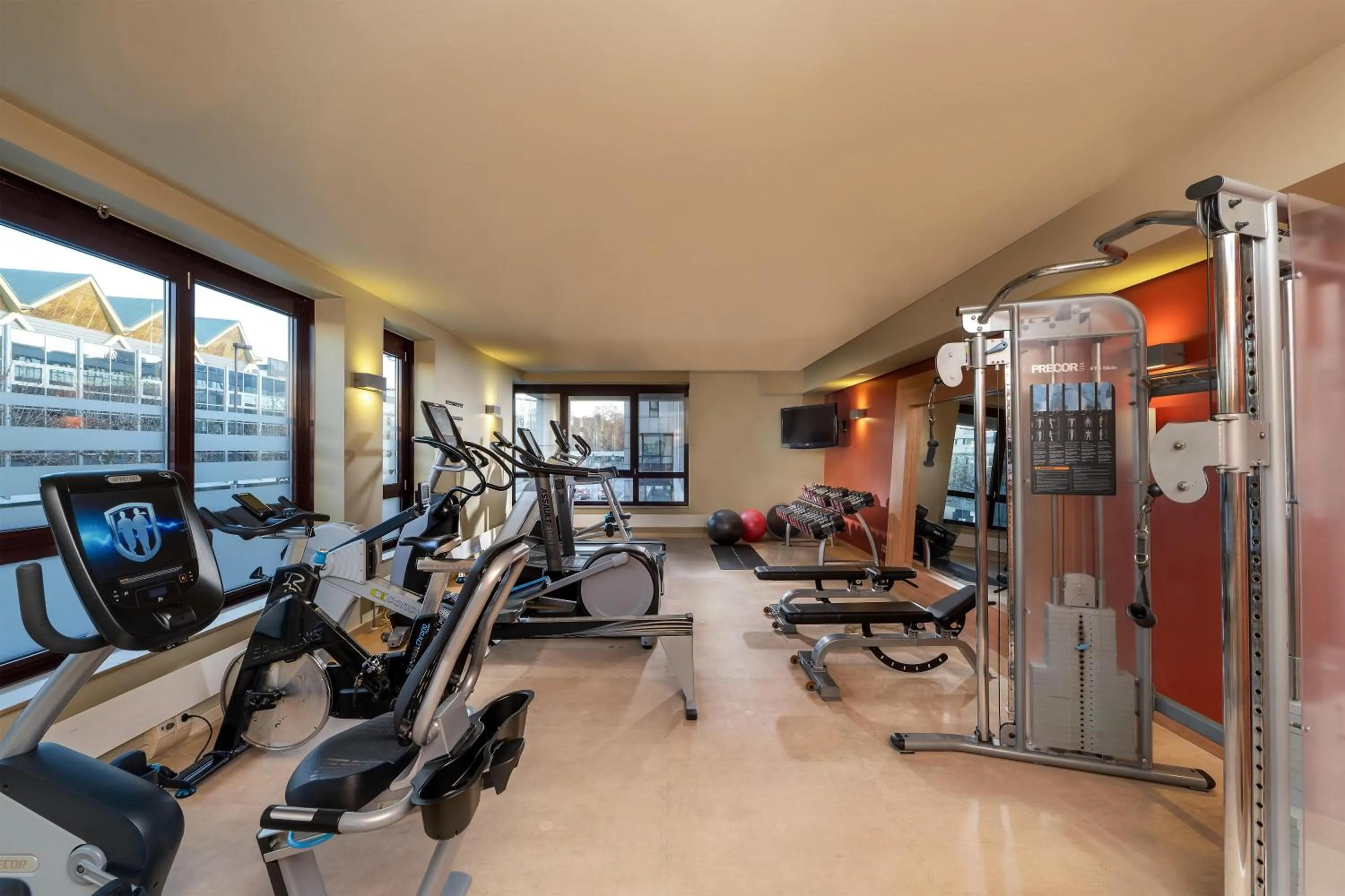Fitness centre/facilities in Hilton Mainz
