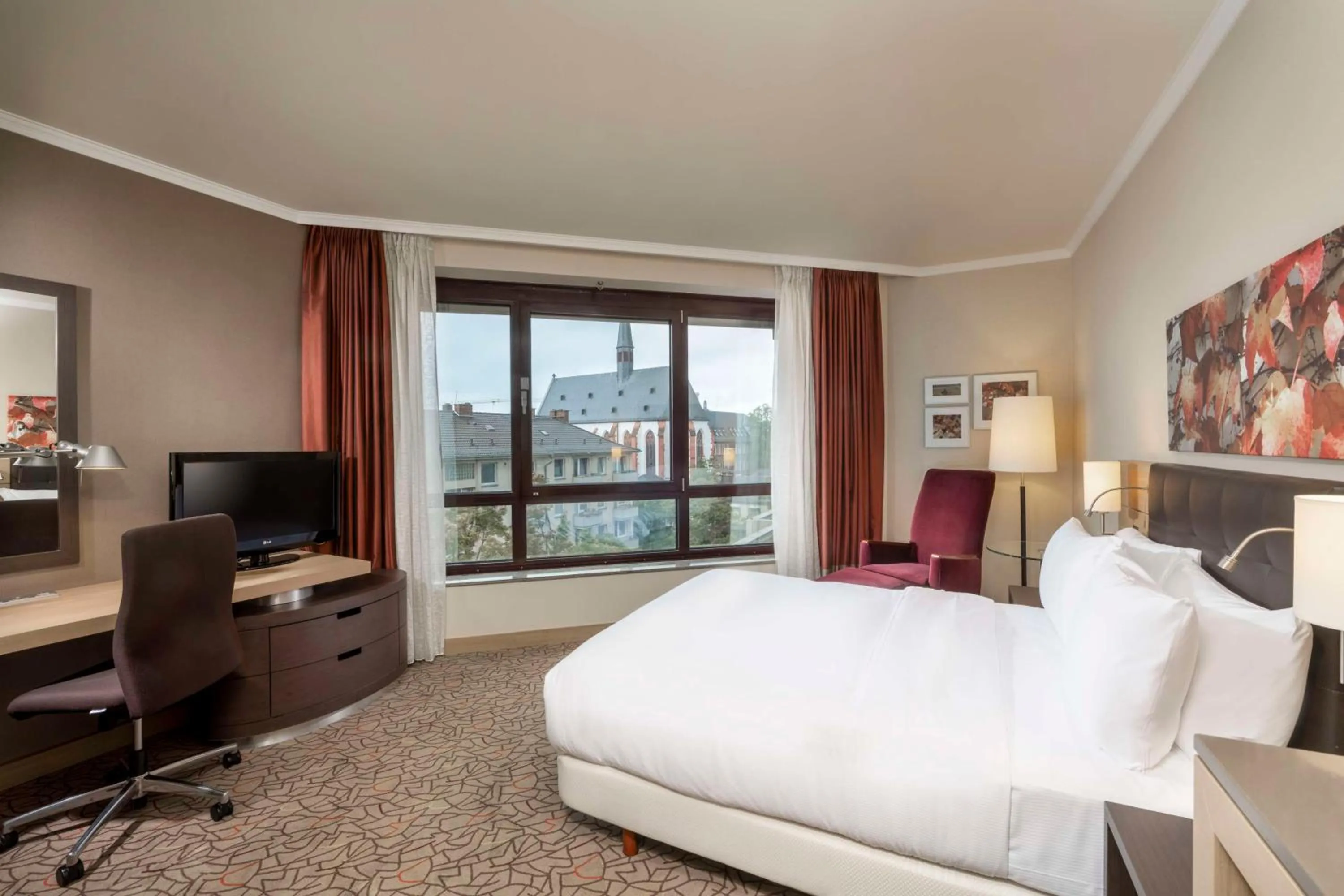 Bedroom, Bed in Hilton Mainz