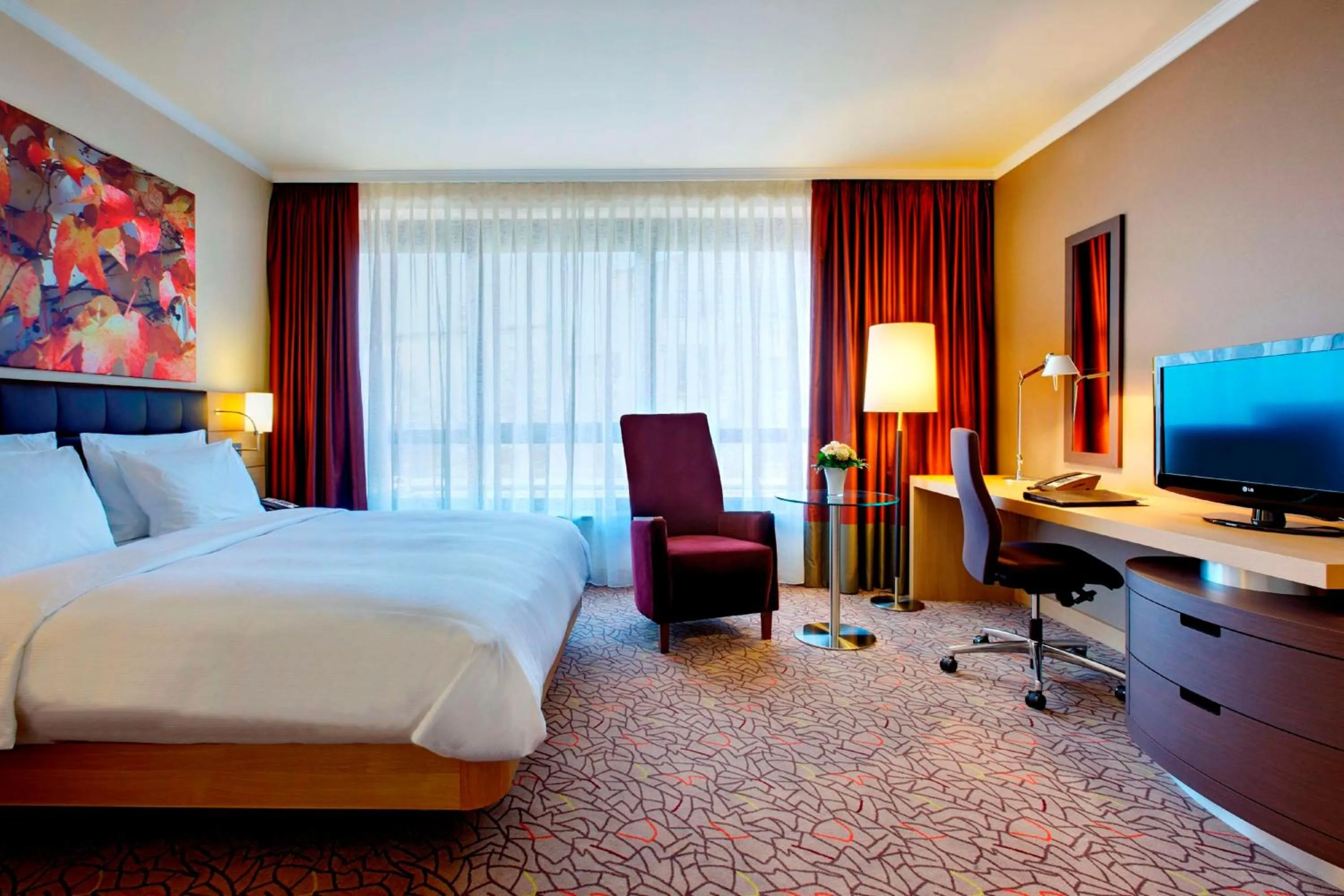 Bedroom, Bed in Hilton Mainz