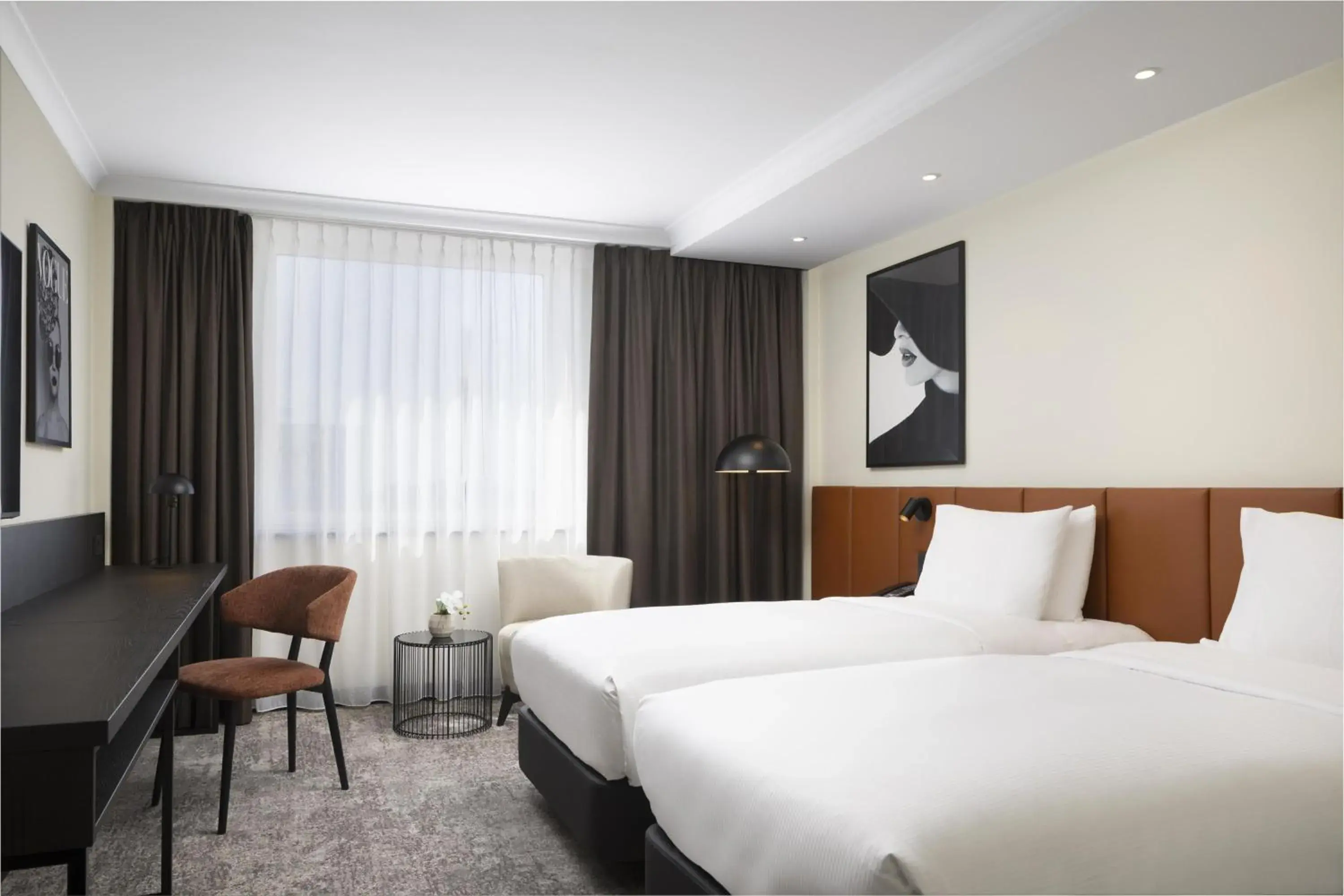 Bed in Hilton Düsseldorf Bed in Hilton Düsseldorf