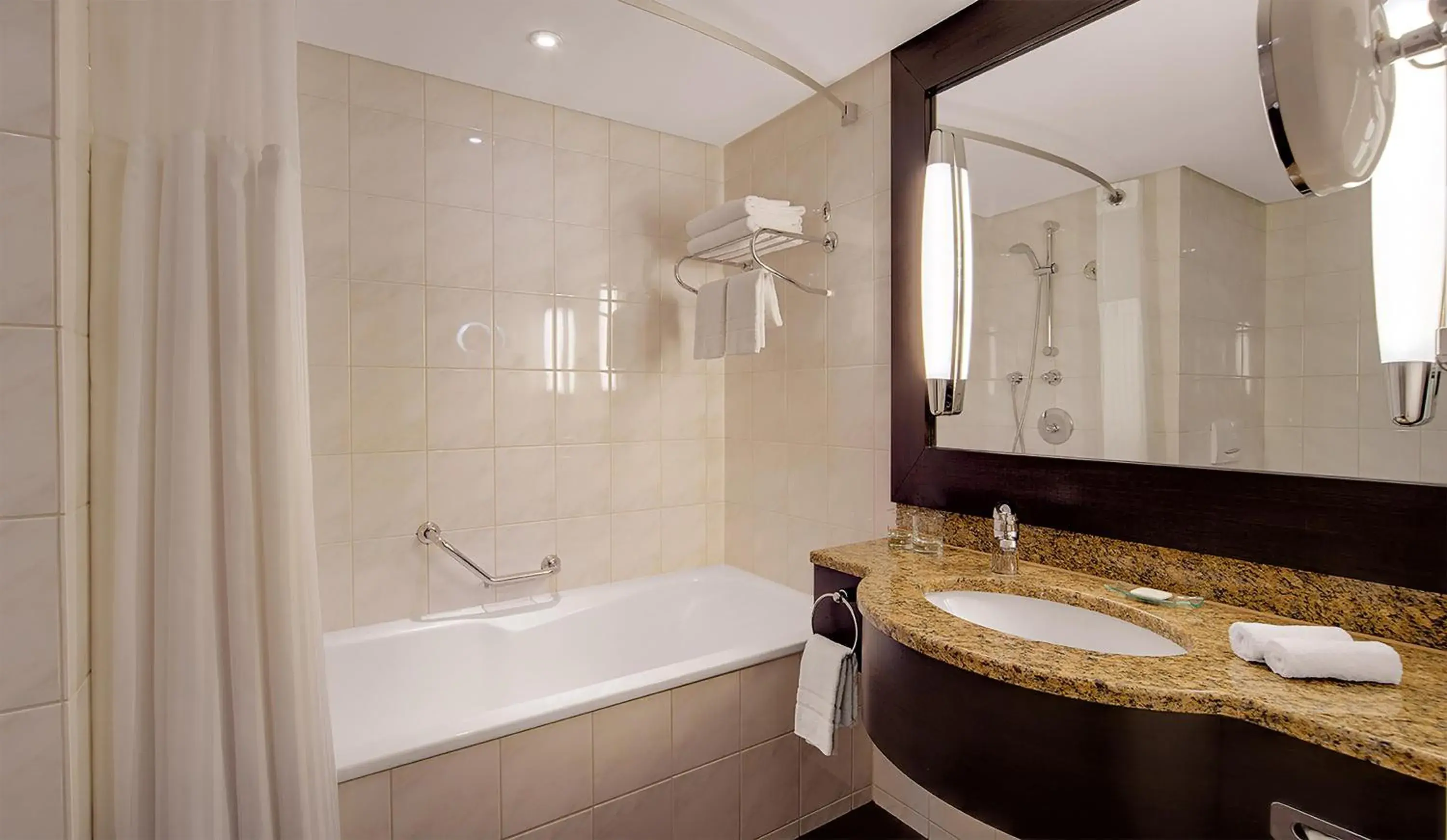 Bathroom in Hilton Munich Park Bathroom in Hilton Munich Park