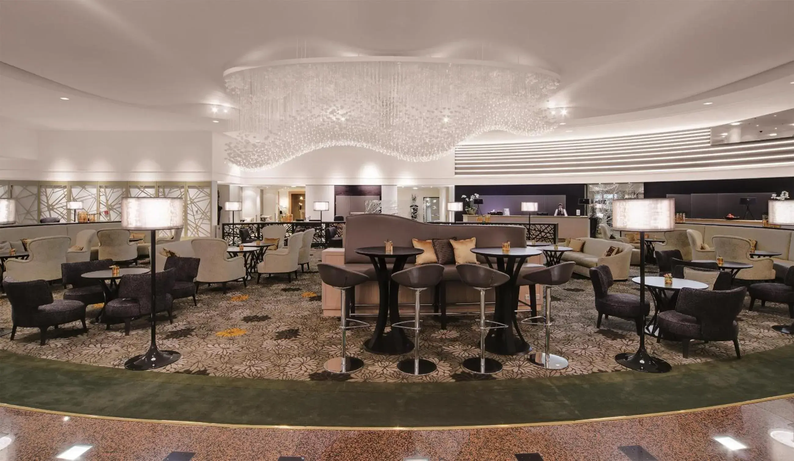 Lobby or reception in Hilton Munich Park Lobby or reception in Hilton Munich Park