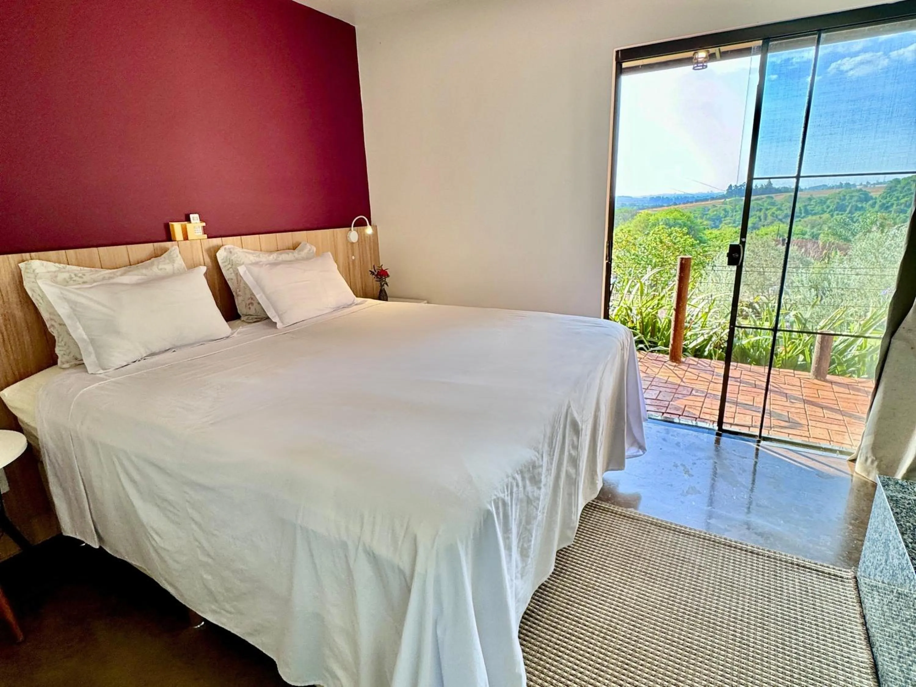 Bed in Hotel Fazenda Vale Alvorada