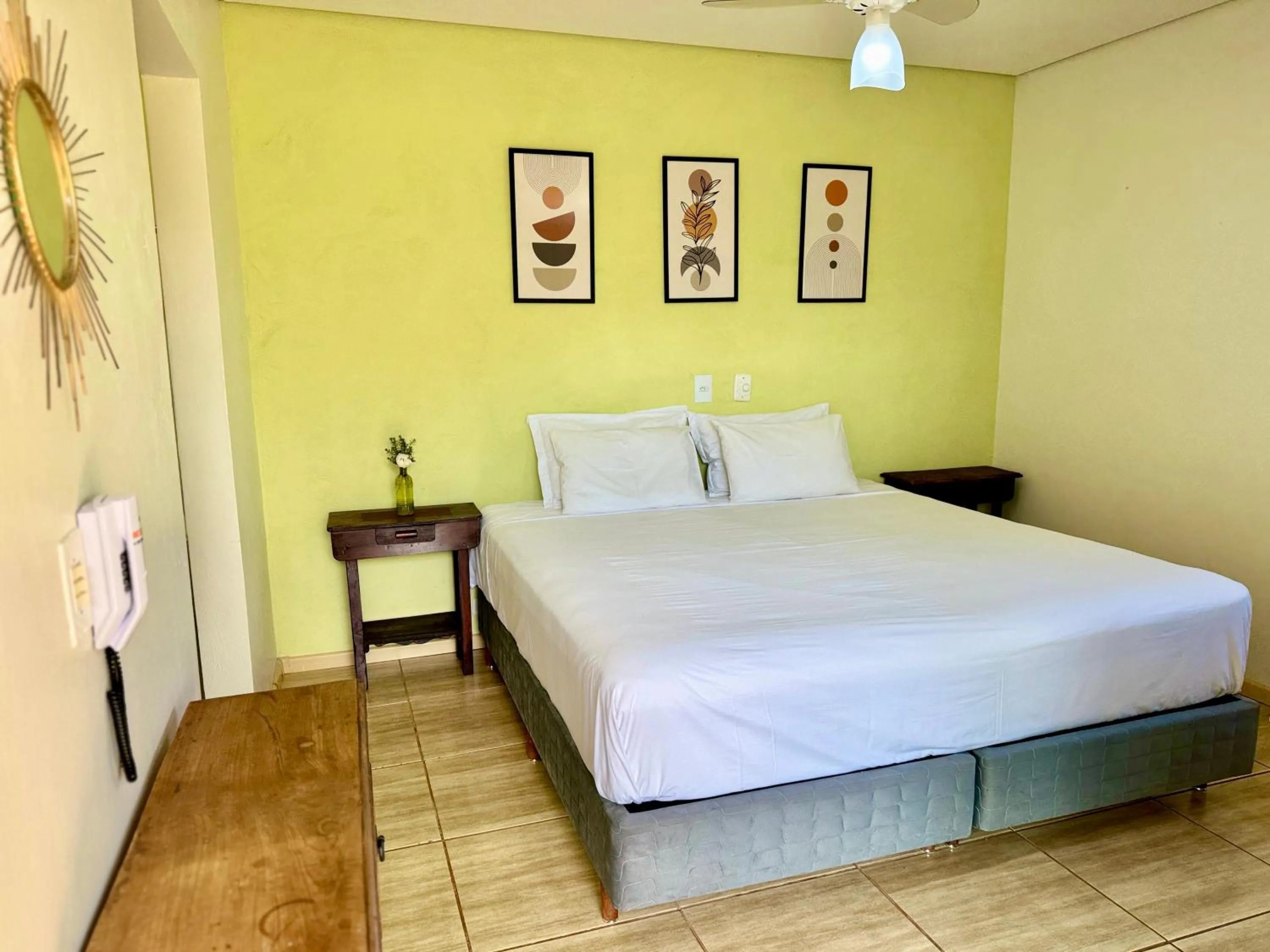 Bed in Hotel Fazenda Vale Alvorada