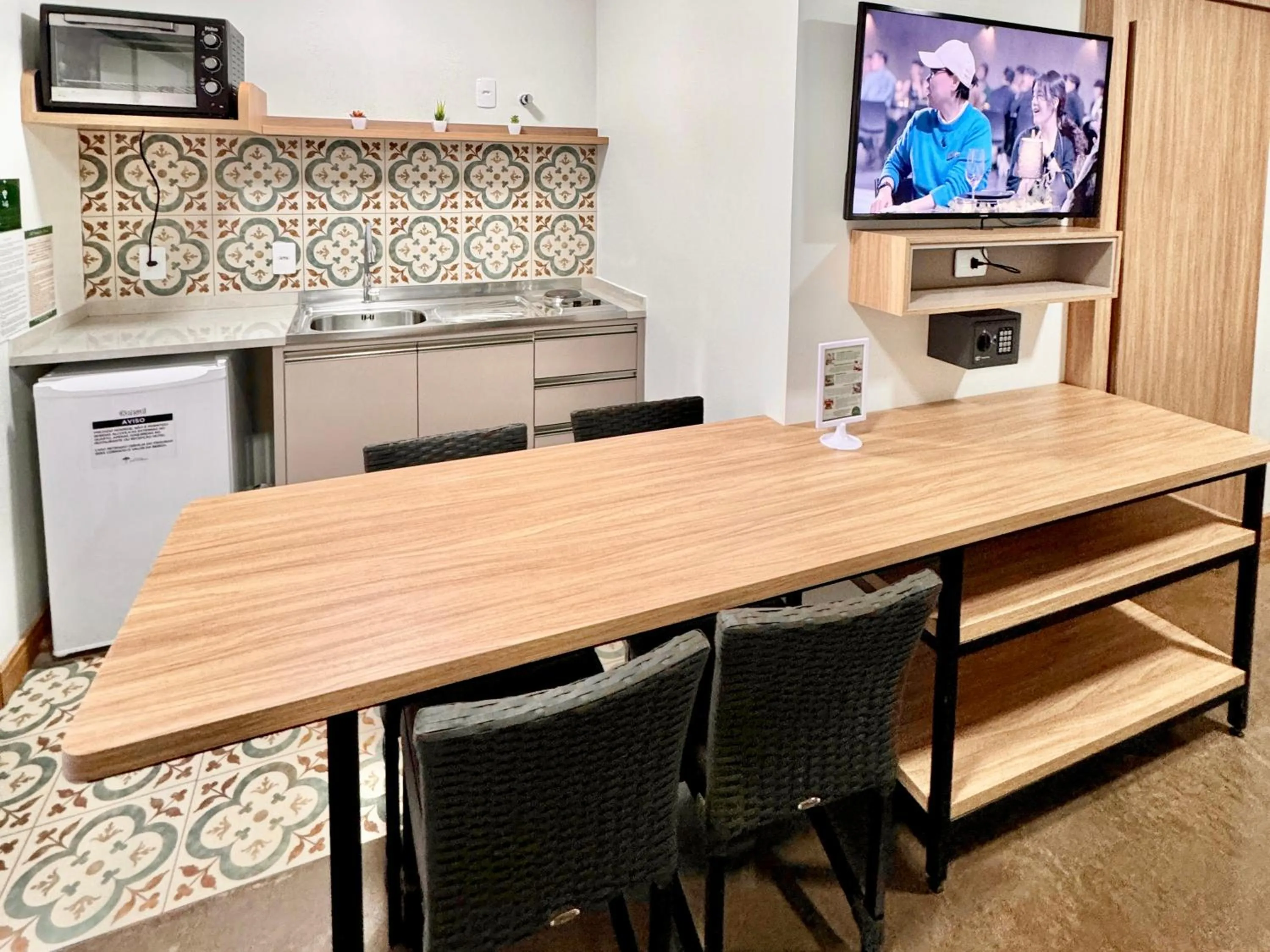 Kitchen or kitchenette in Hotel Fazenda Vale Alvorada
