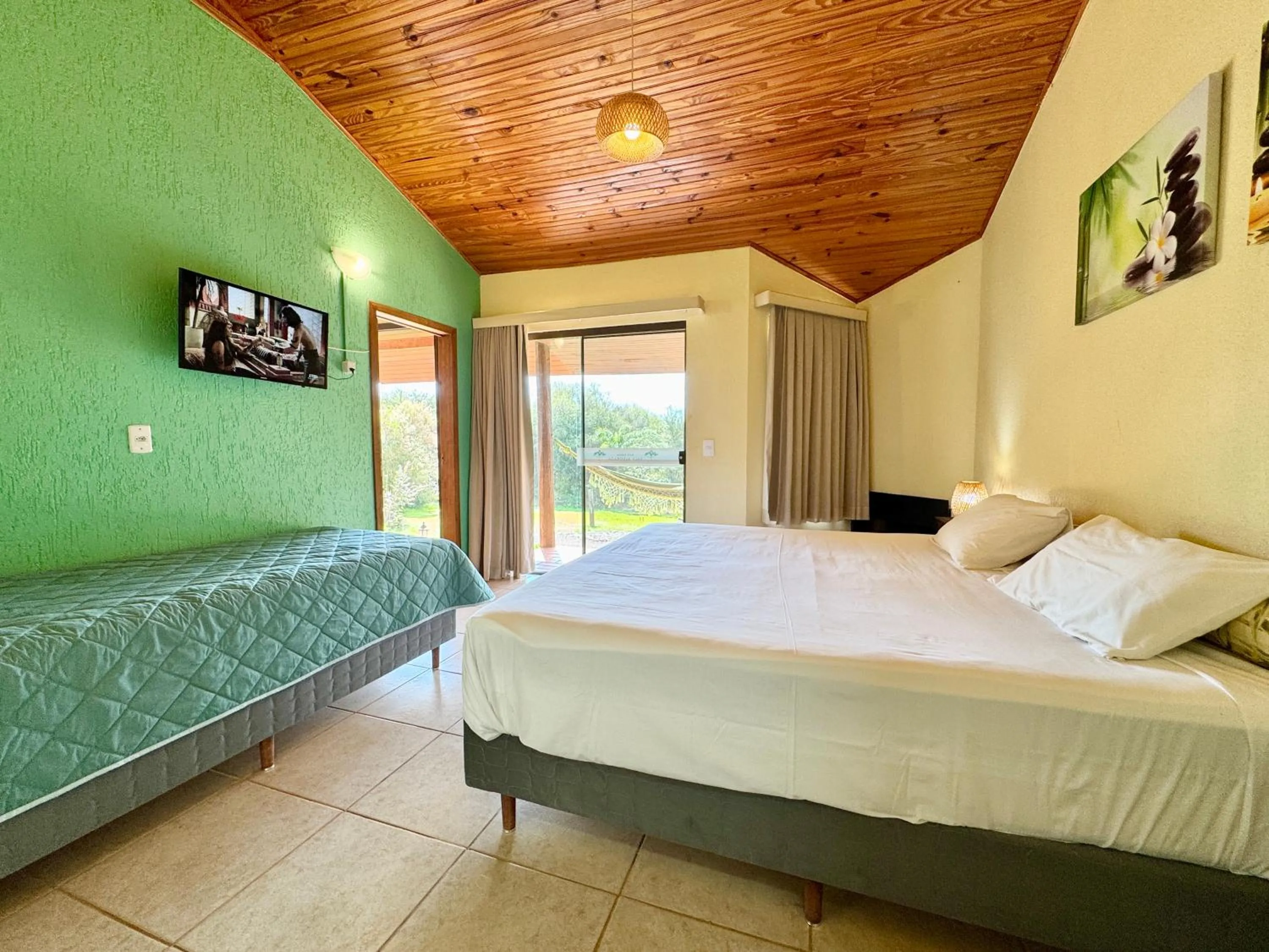 Bed in Hotel Fazenda Vale Alvorada