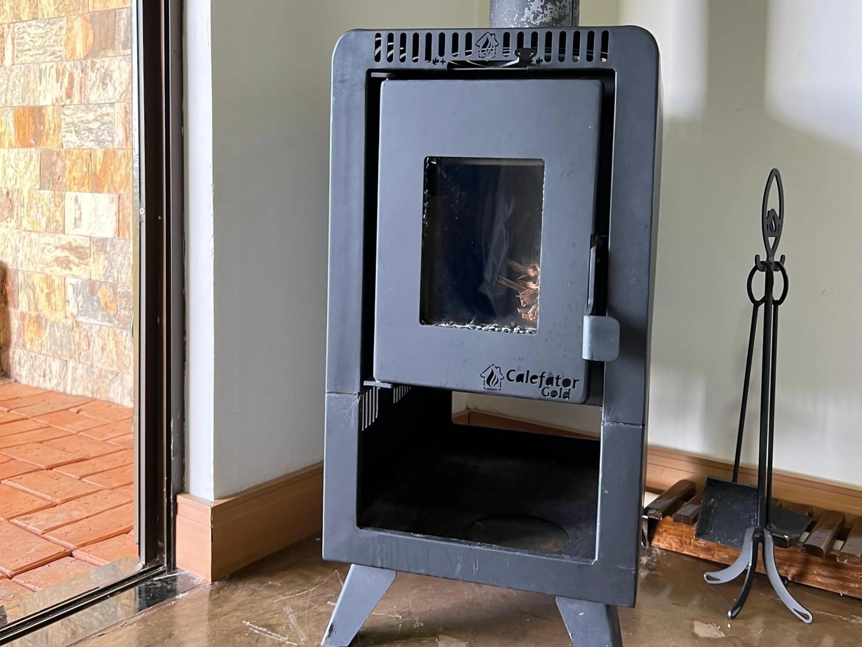 fireplace in Hotel Fazenda Vale Alvorada