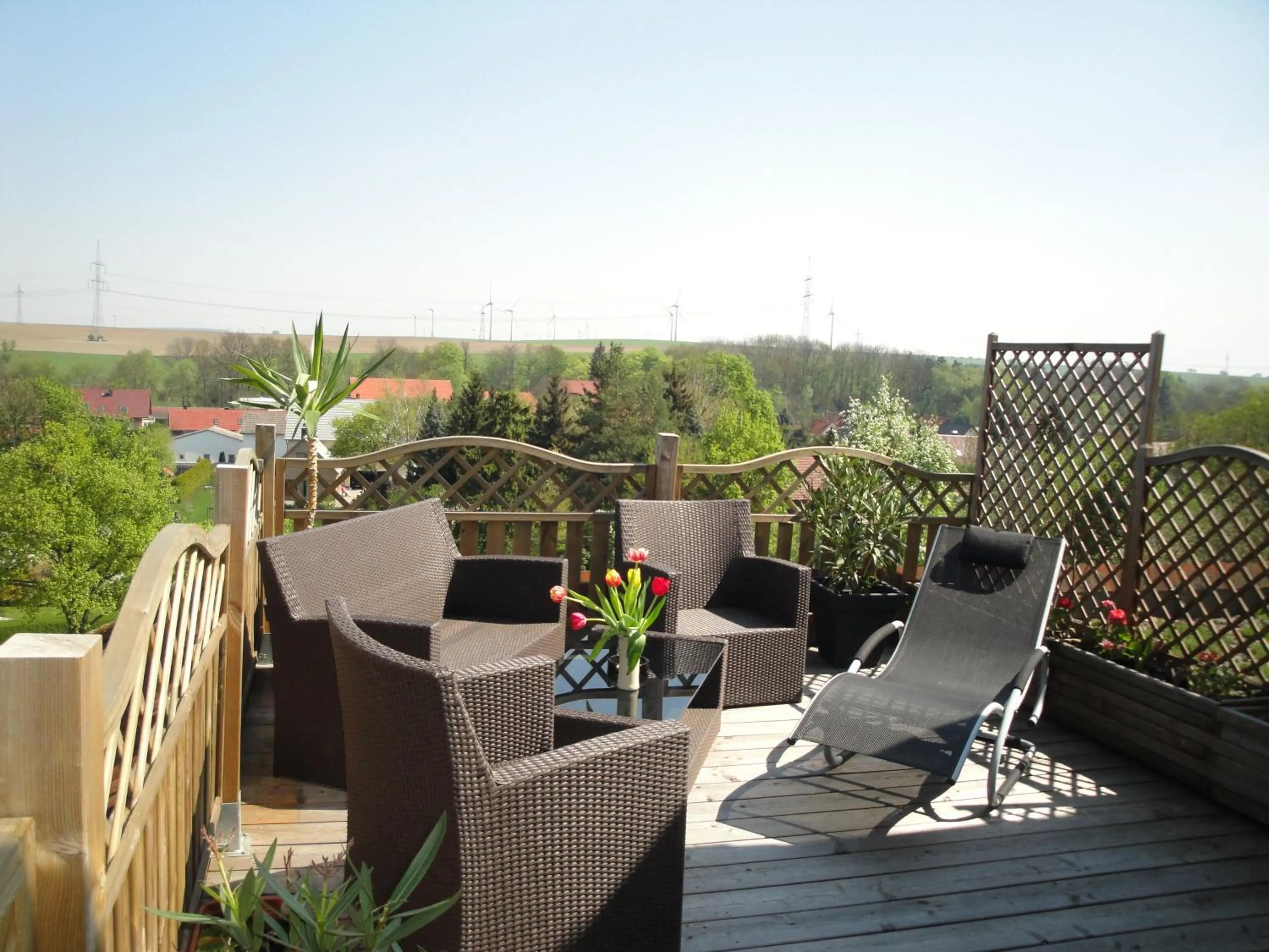 Balcony/Terrace in Landhotel BurgenBlick Garni & Tagungshotel